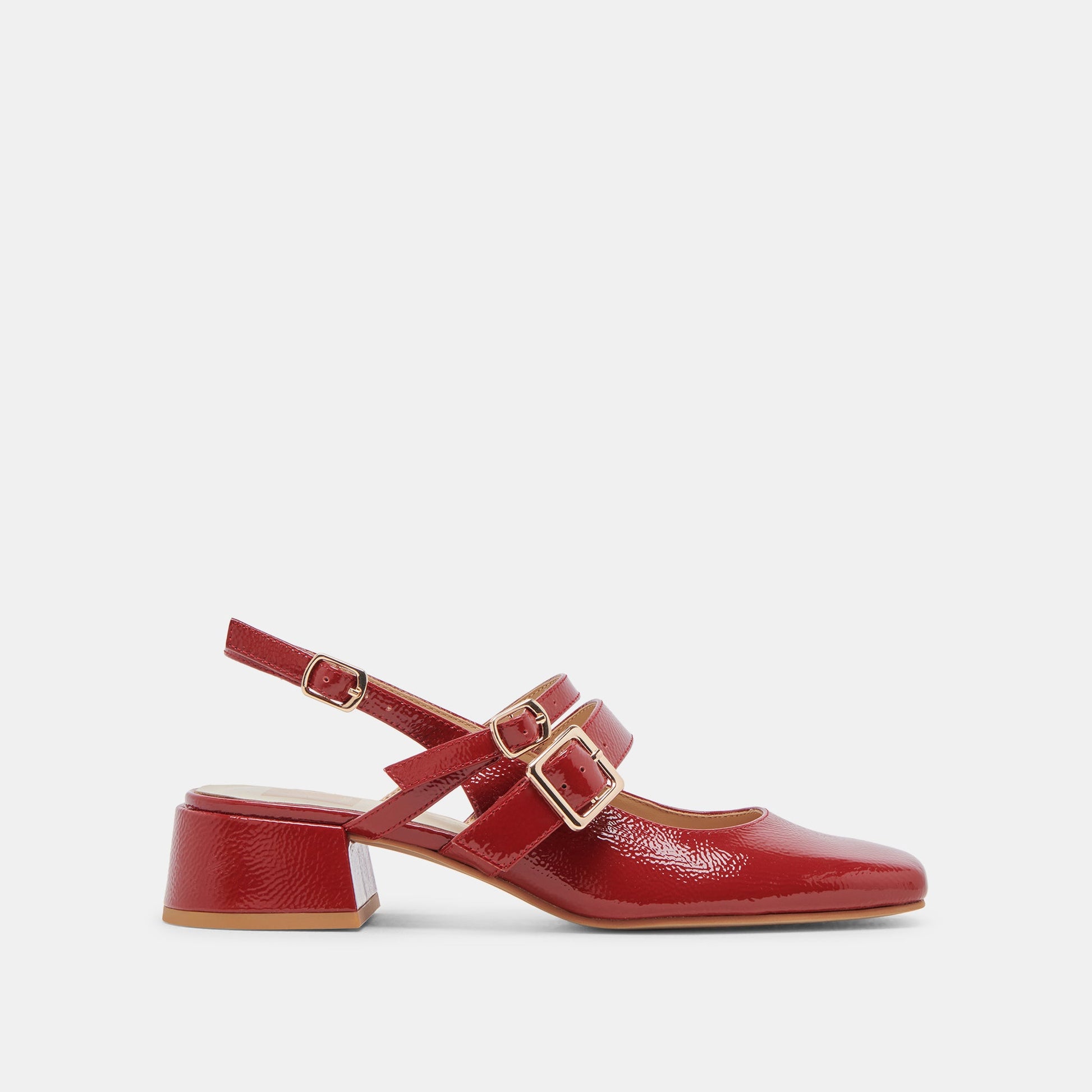 Dolce Vita PATZY HEELS CRIMSON CRINKLE PATENT LEATHER
 – Dolce Vita