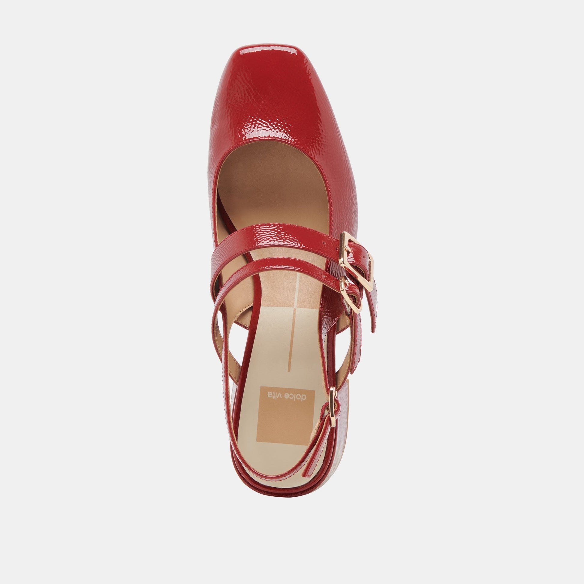 Dolce Vita PATZY HEELS CRIMSON CRINKLE PATENT LEATHER
 – Dolce Vita
