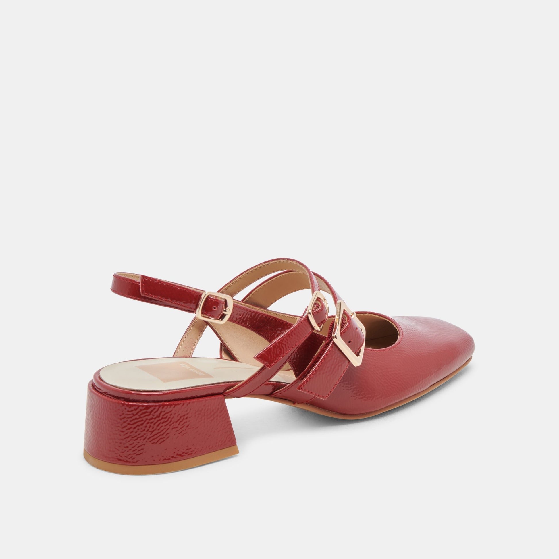 Dolce Vita PATZY HEELS CRIMSON CRINKLE PATENT LEATHER
 – Dolce Vita