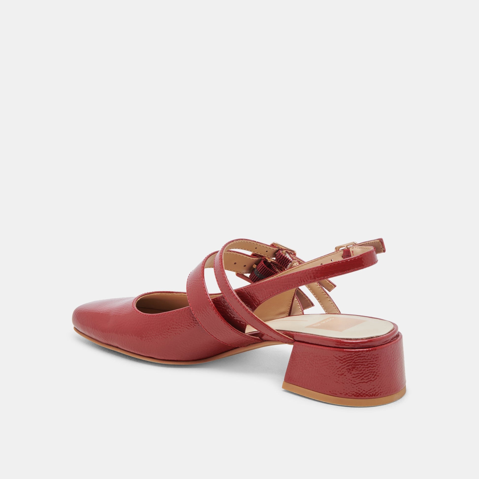 Dolce Vita PATZY HEELS CRIMSON CRINKLE PATENT LEATHER
 – Dolce Vita