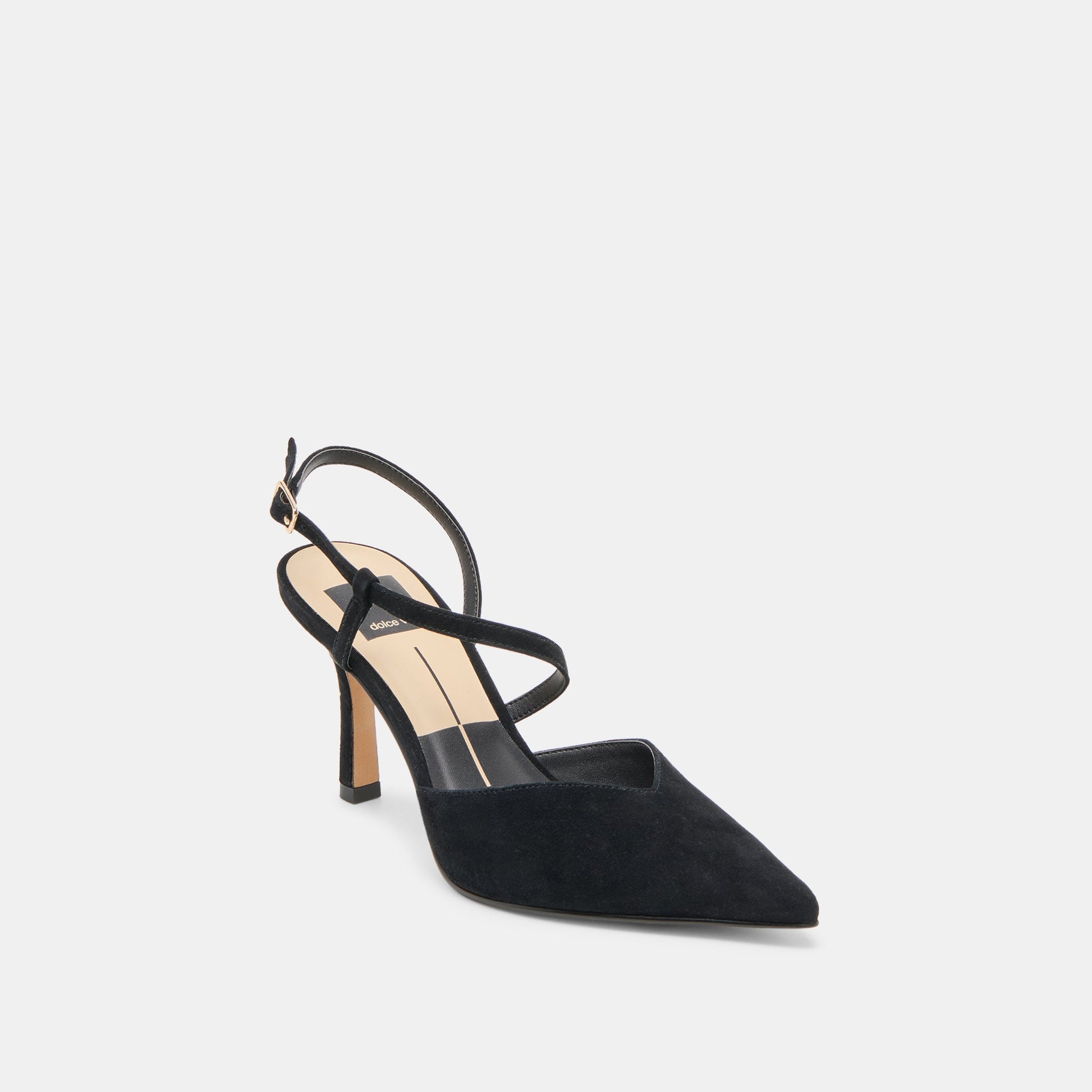 Dolce Vita Kamra Onyx Suede Heels