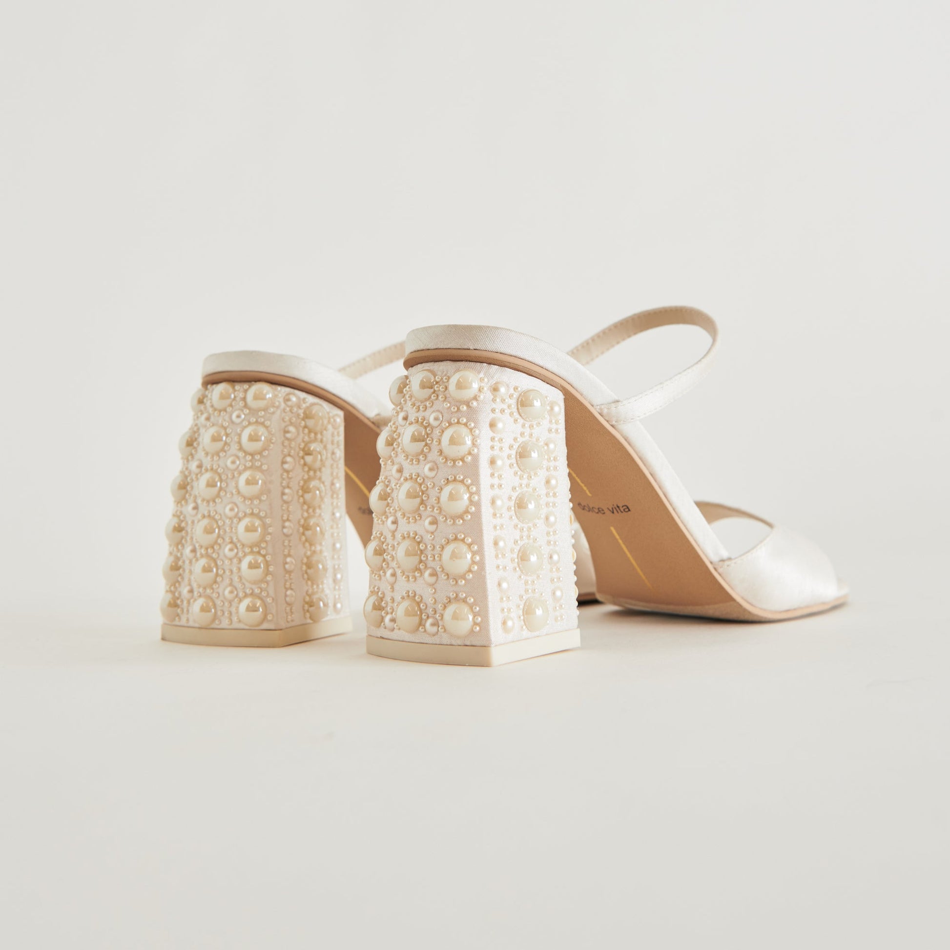 Dolce Vita JEMMY PEARL HEELS VANILLA SILK
 – Dolce Vita