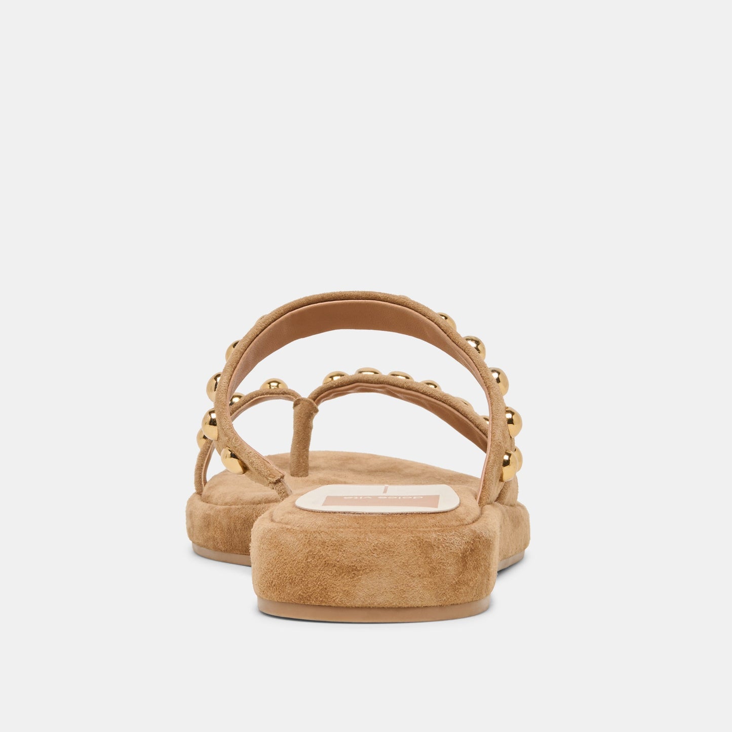 Dolce Vita Amary Stud Lt Brown Suede Sandals