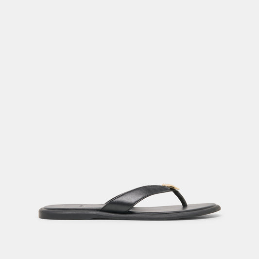 Dolce Vita Jaina Black Leather Sandals