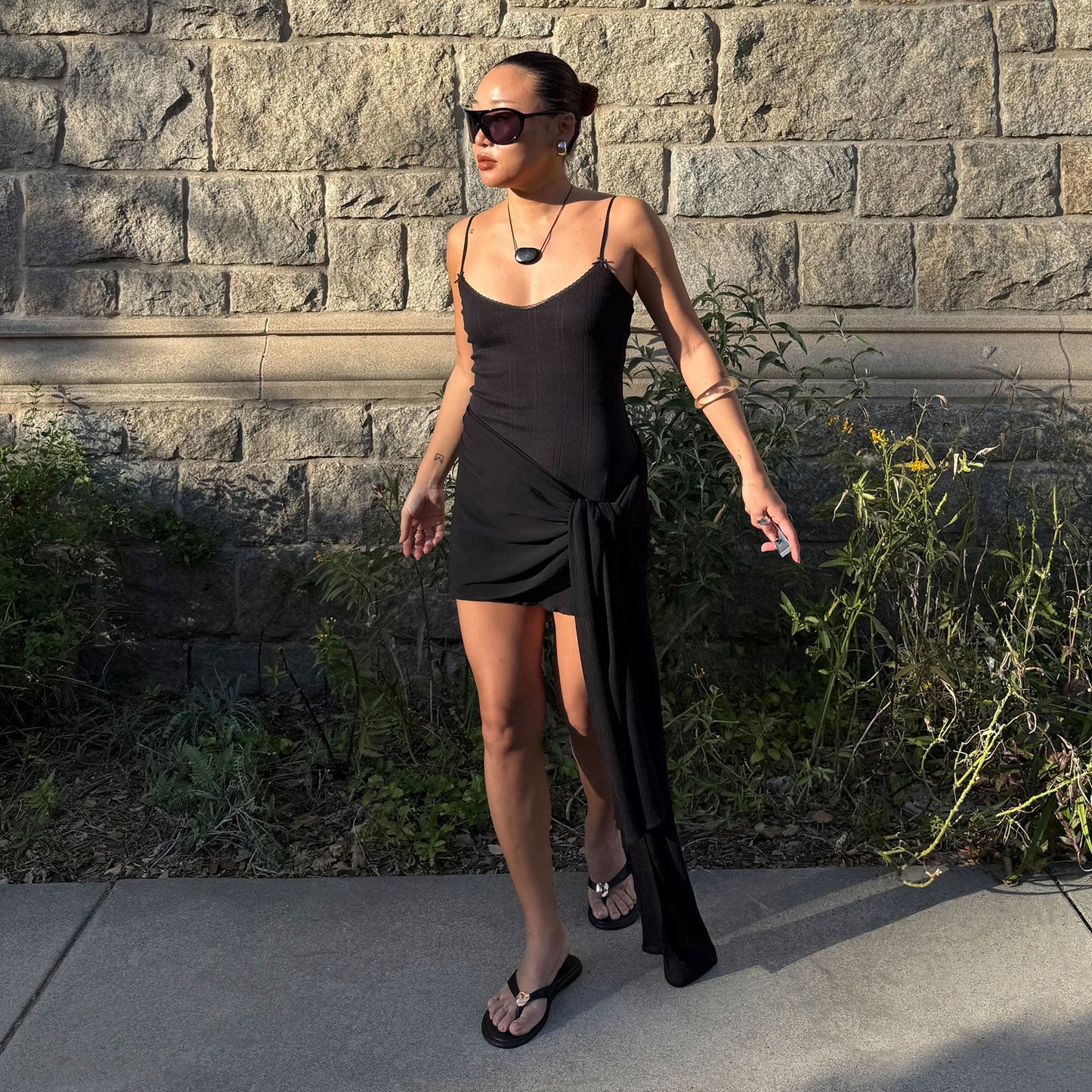 Dolce Vita Jaina Black Leather Sandals