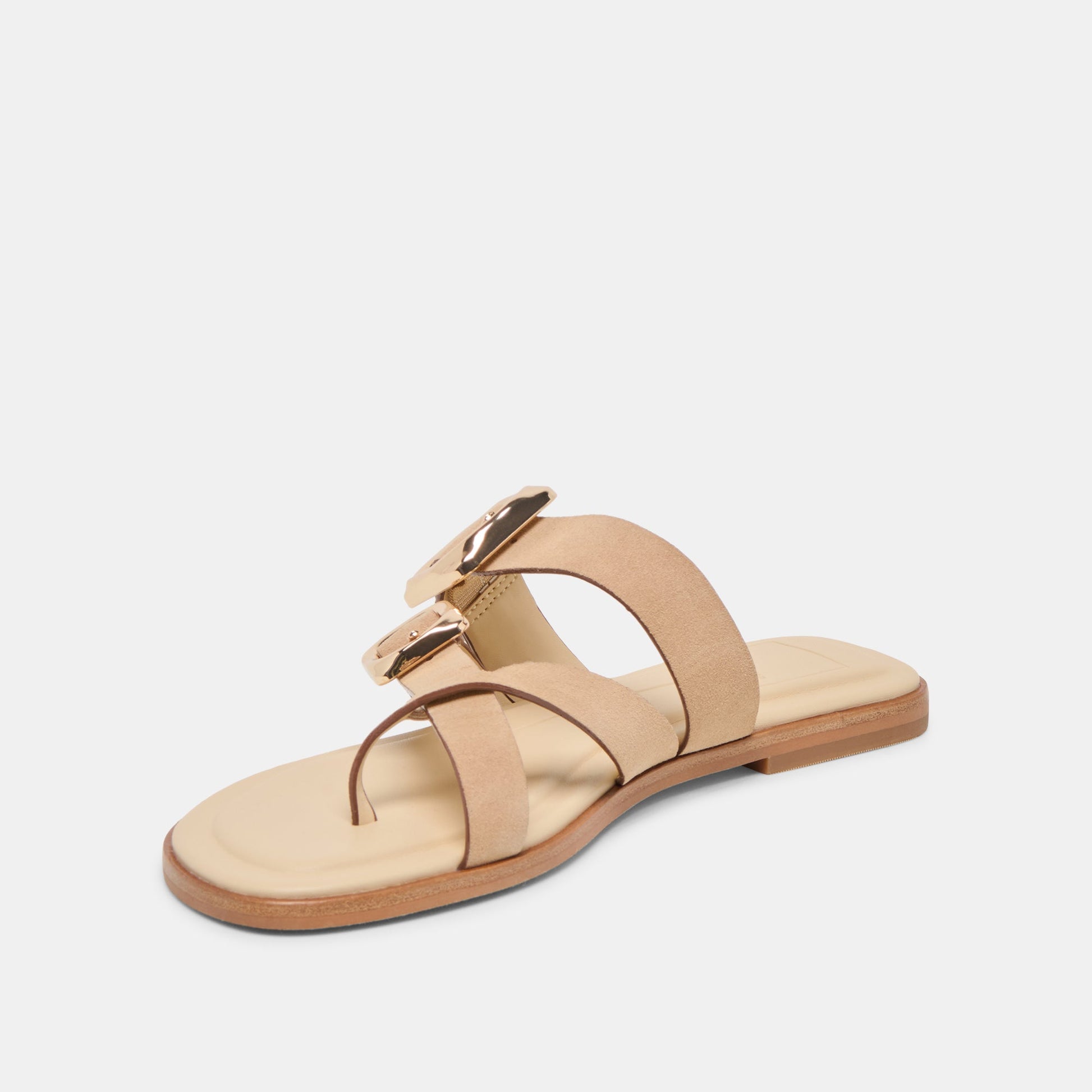 Dolce Vita Shore Camel Suede Sandals