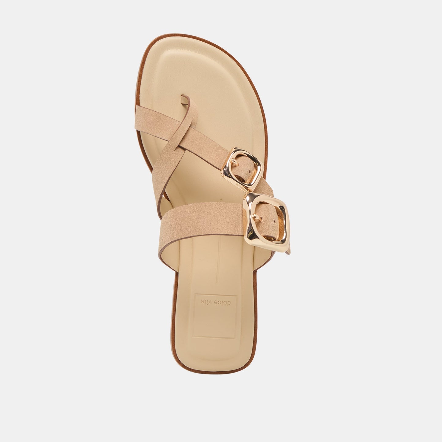 Dolce Vita Shore Camel Suede Sandals