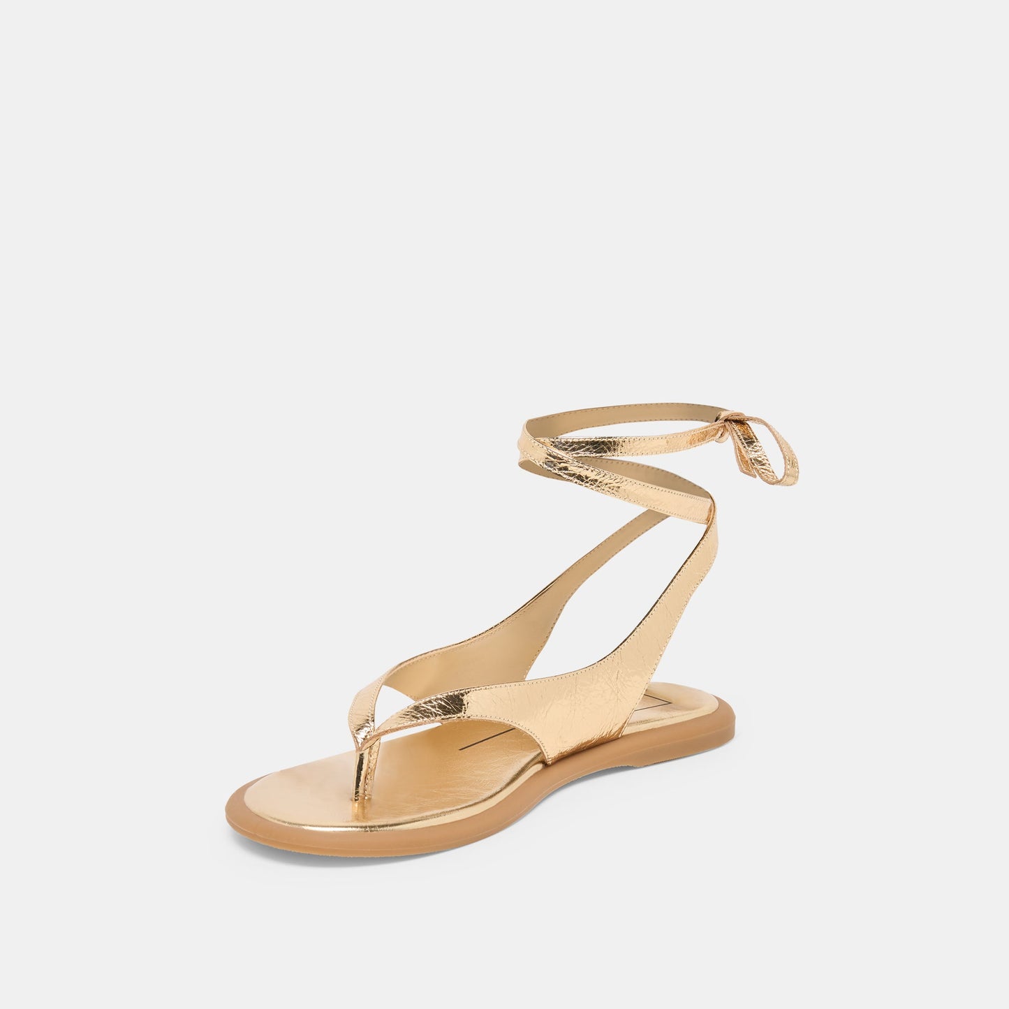 Dolce Vita Jayden Gold Distressed Leather Sandals