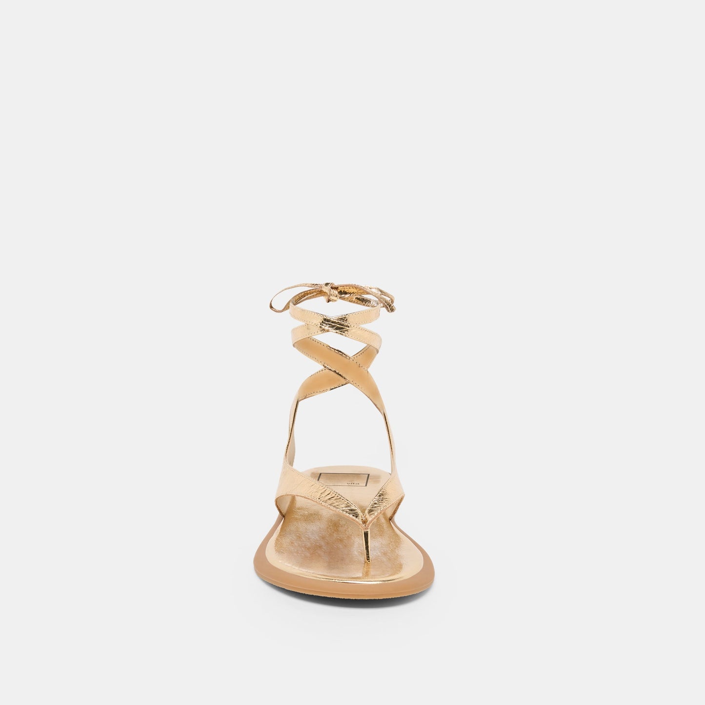 Dolce Vita Jayden Gold Distressed Leather Sandals