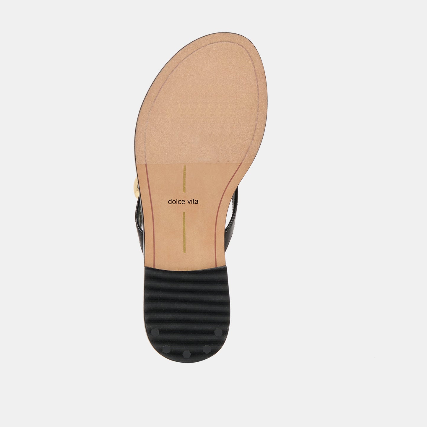 Dolce Vita Juny Black Leather Sandals