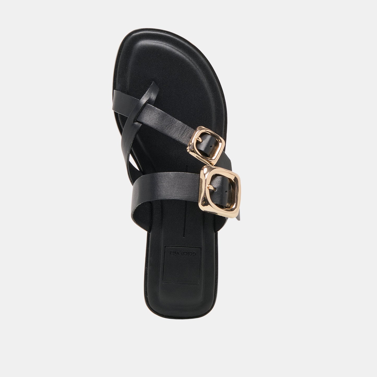 Dolce Vita Shore Black Leather Sandals