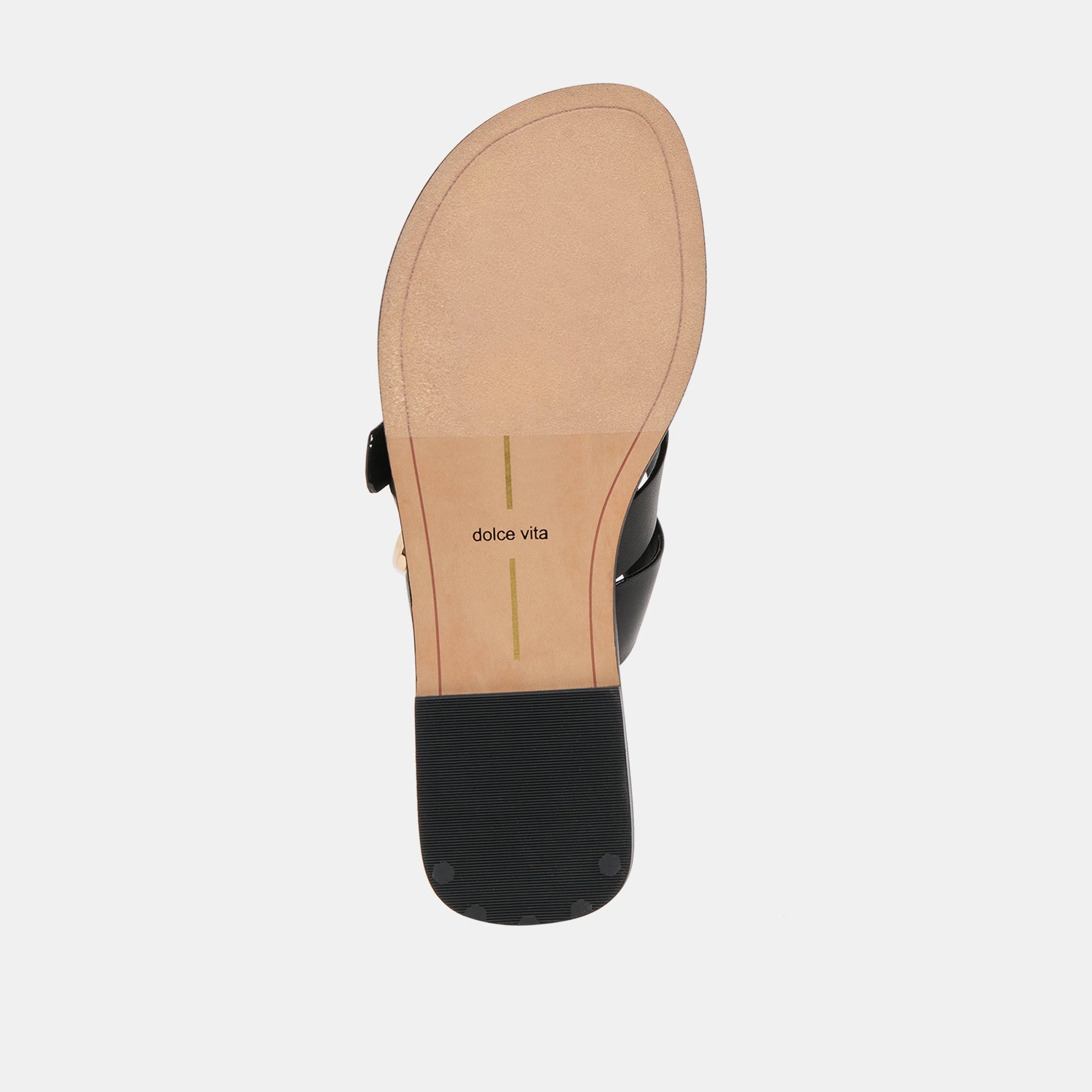 Dolce Vita Shore Black Leather Sandals