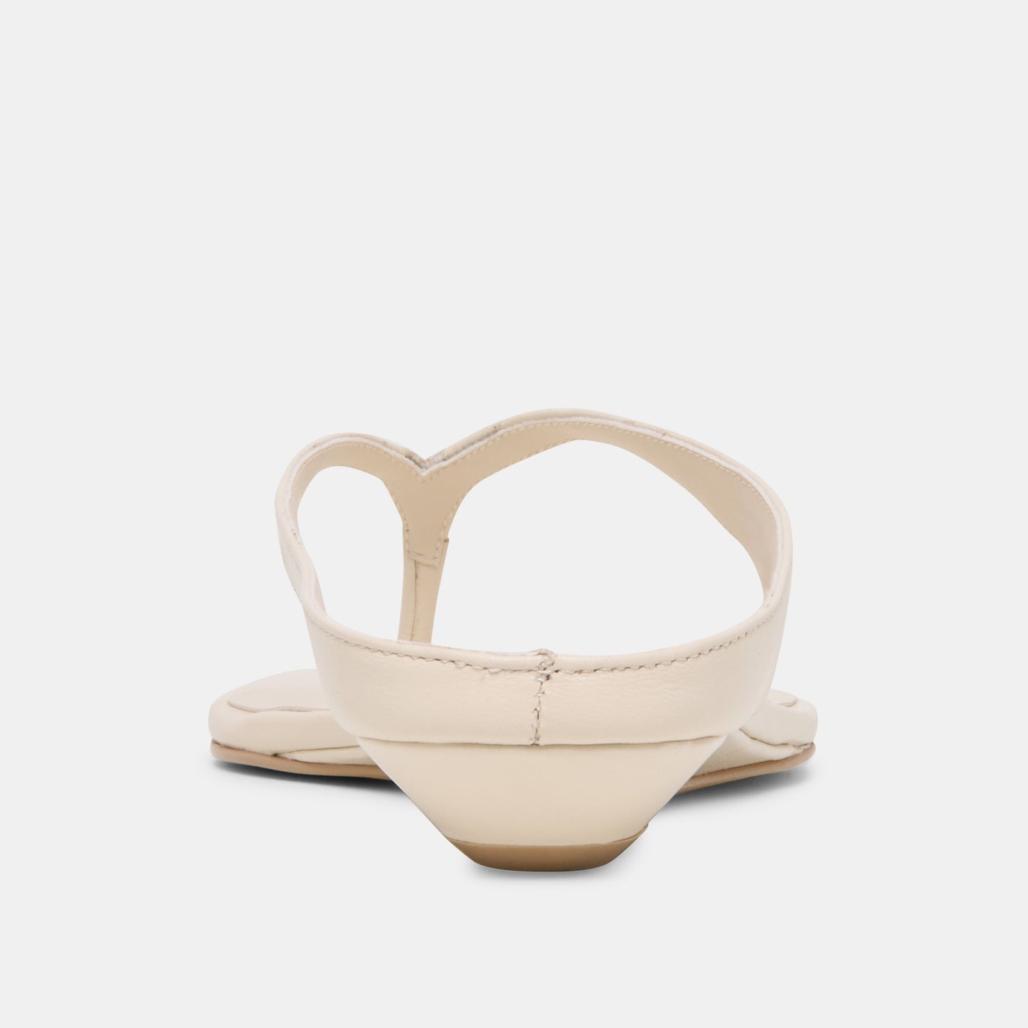Dolce Vita GIZEL Bone Leather Thong Square-Toe Sandals