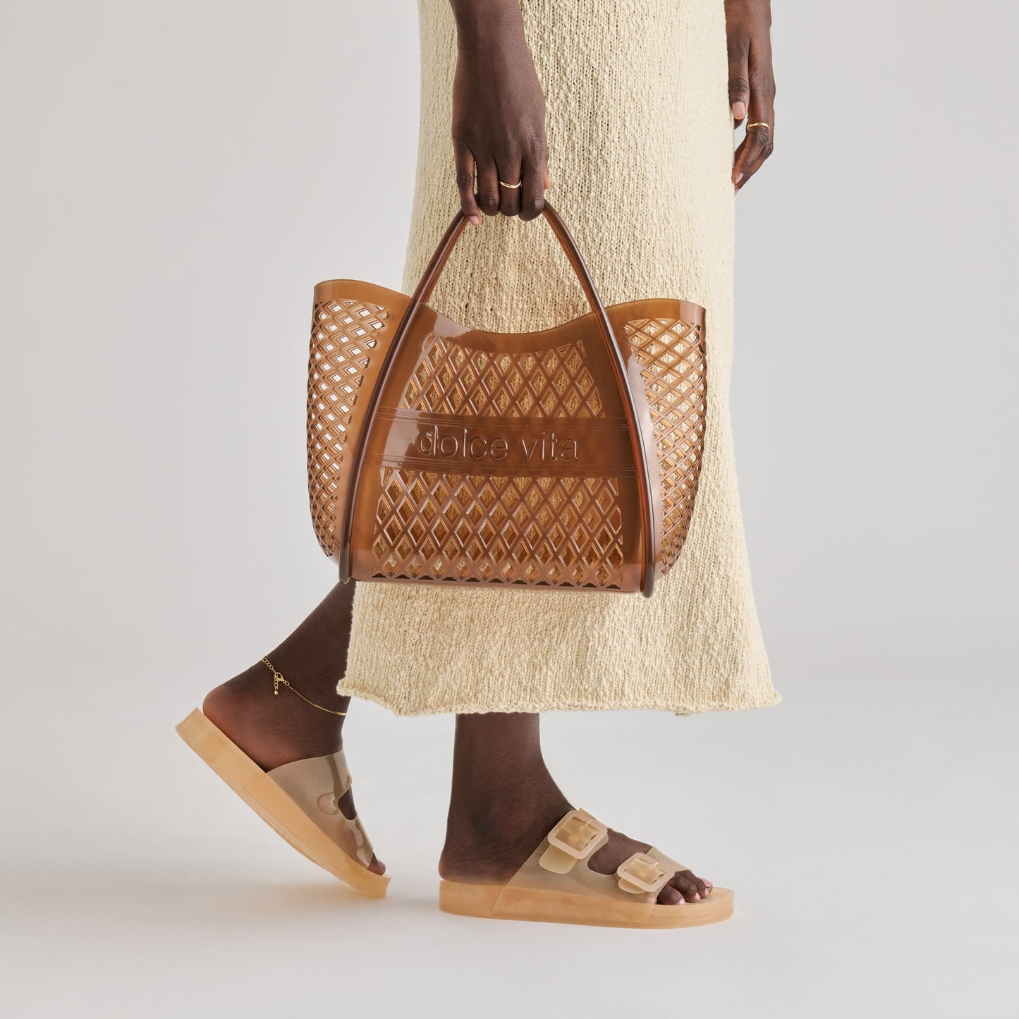 Dolce Vita Julio Praline Vinyl Sandals