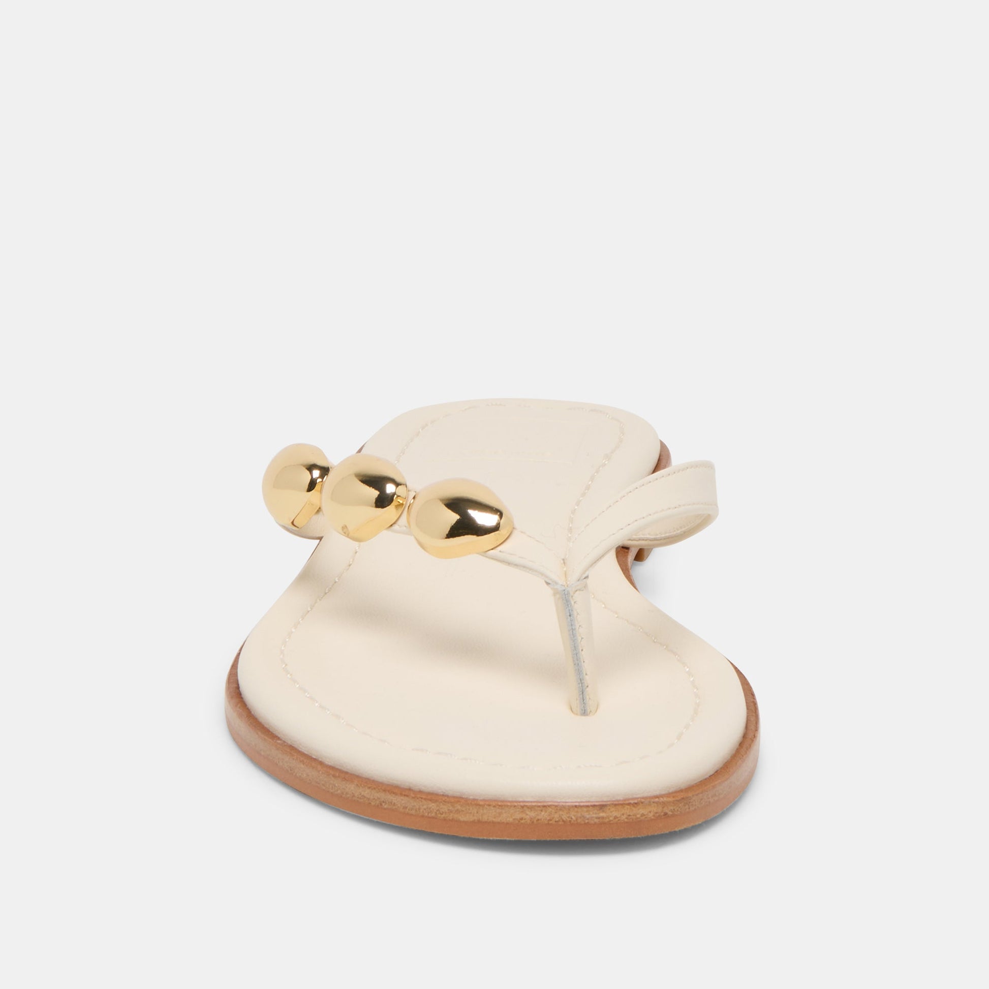 Dolce Vita Juny Off White Leather Sandals