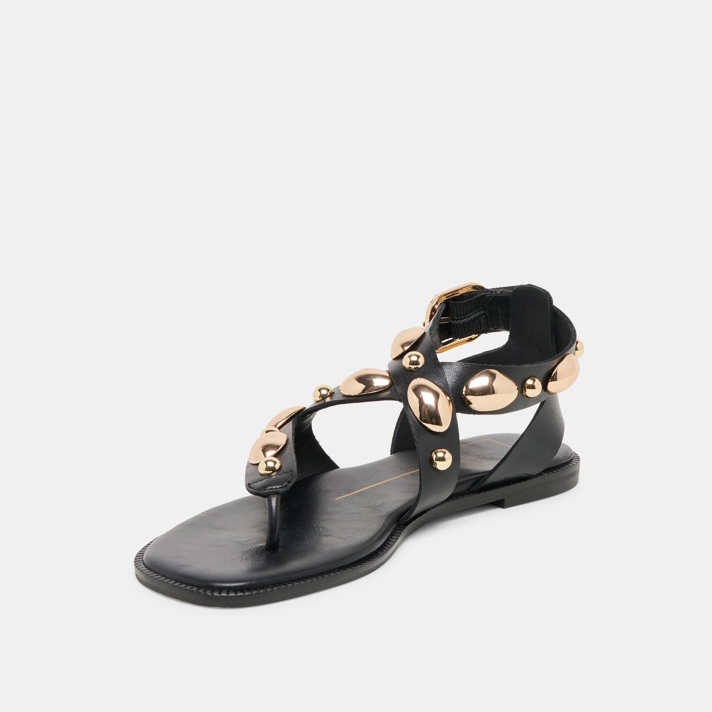 Dolce Vita Jayde Black Leather Sandals