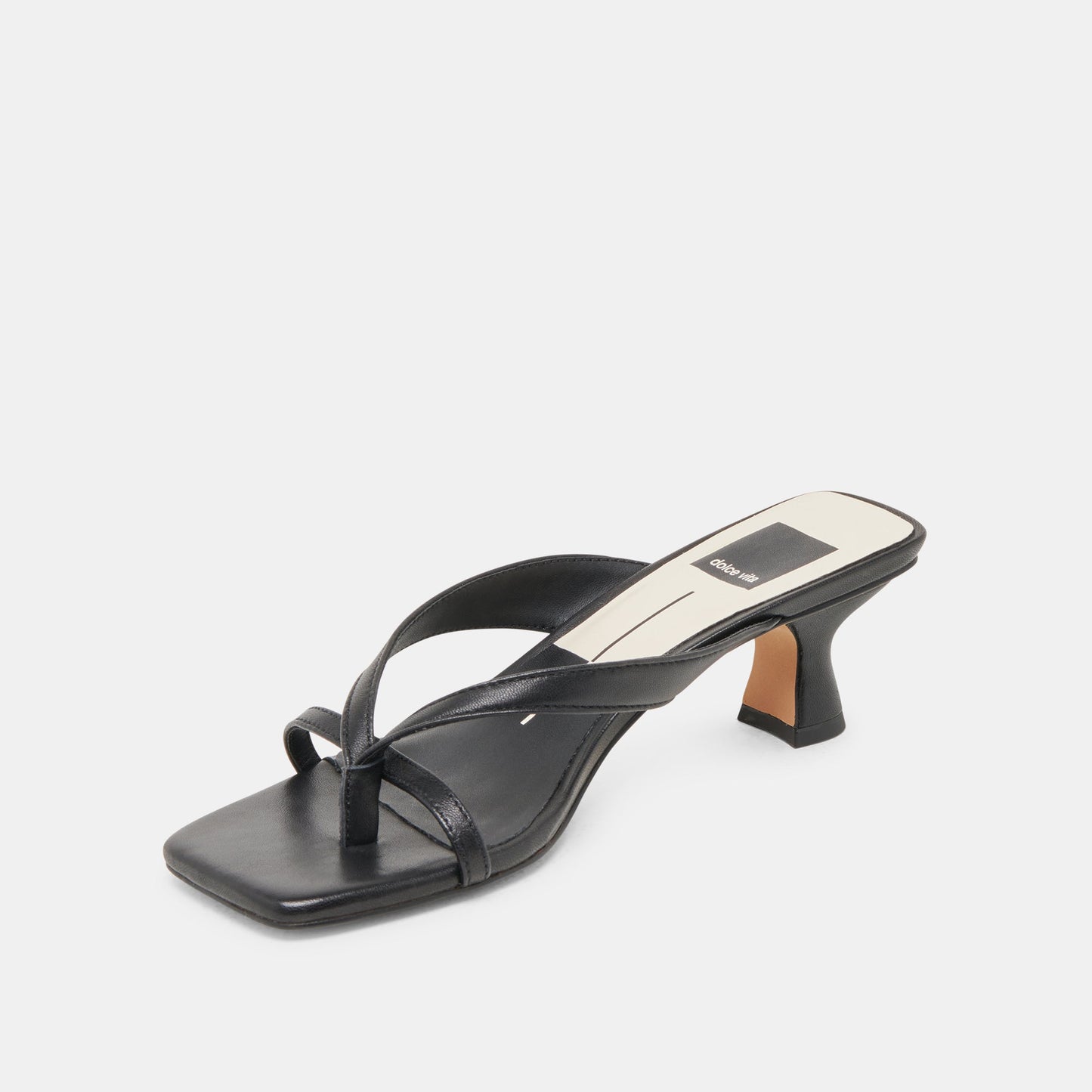 Dolce Vita BREVEL WIDE HEELS ONYX LEATHER
 – Dolce Vita