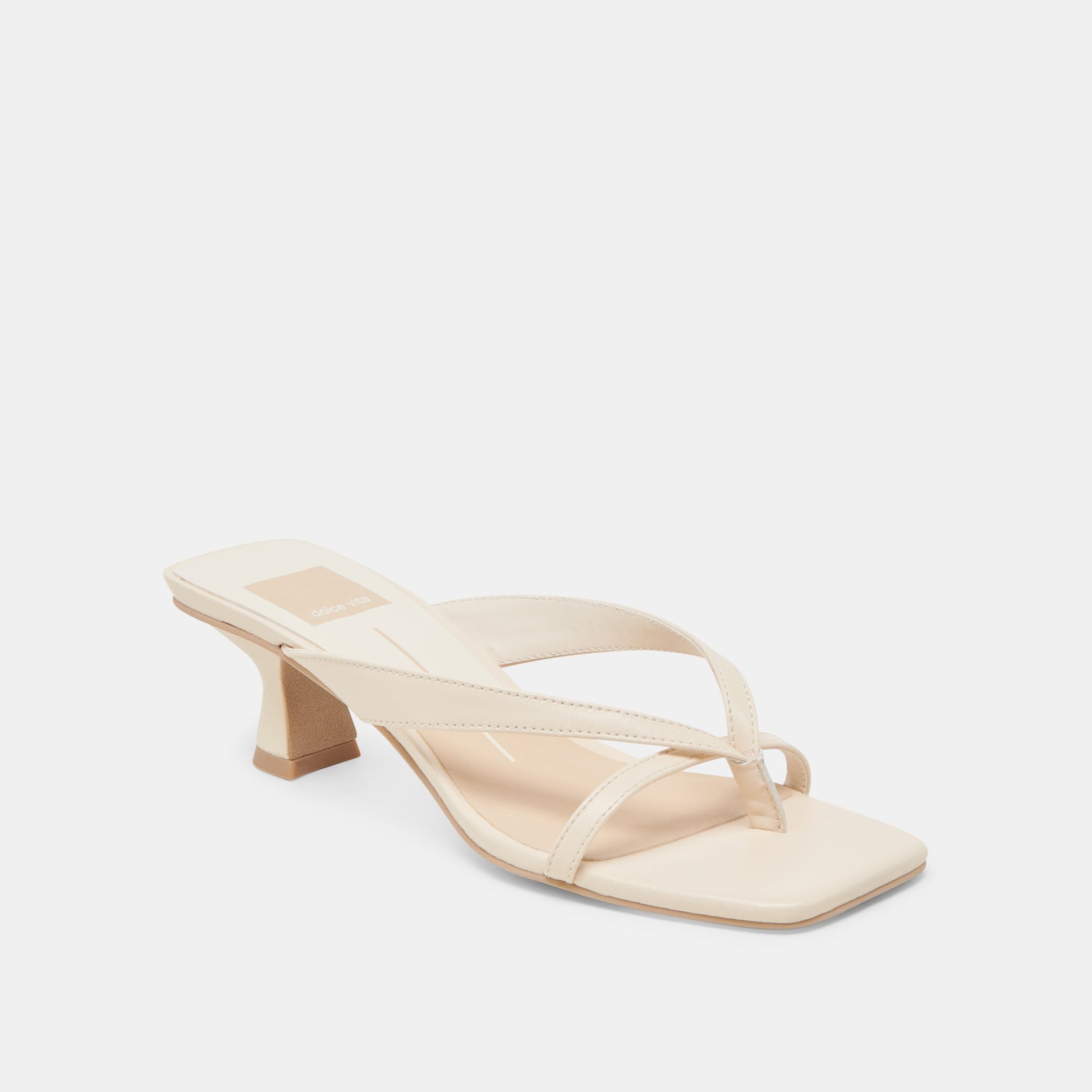 Dolce Vita Brevel Wide Bone Leather Heels