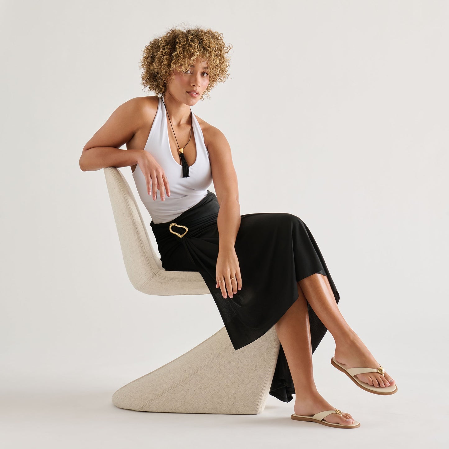 Dolce Vita Jaina Bone Leather Sandals