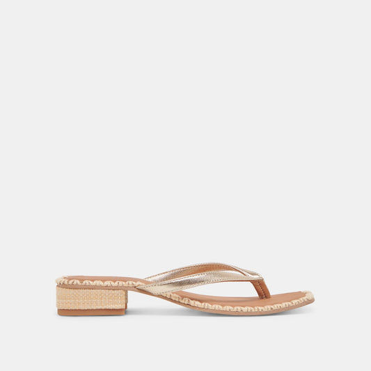 Dolce Vita BARTY SANDALS GOLD METALLIC LEATHER
 – Dolce Vita