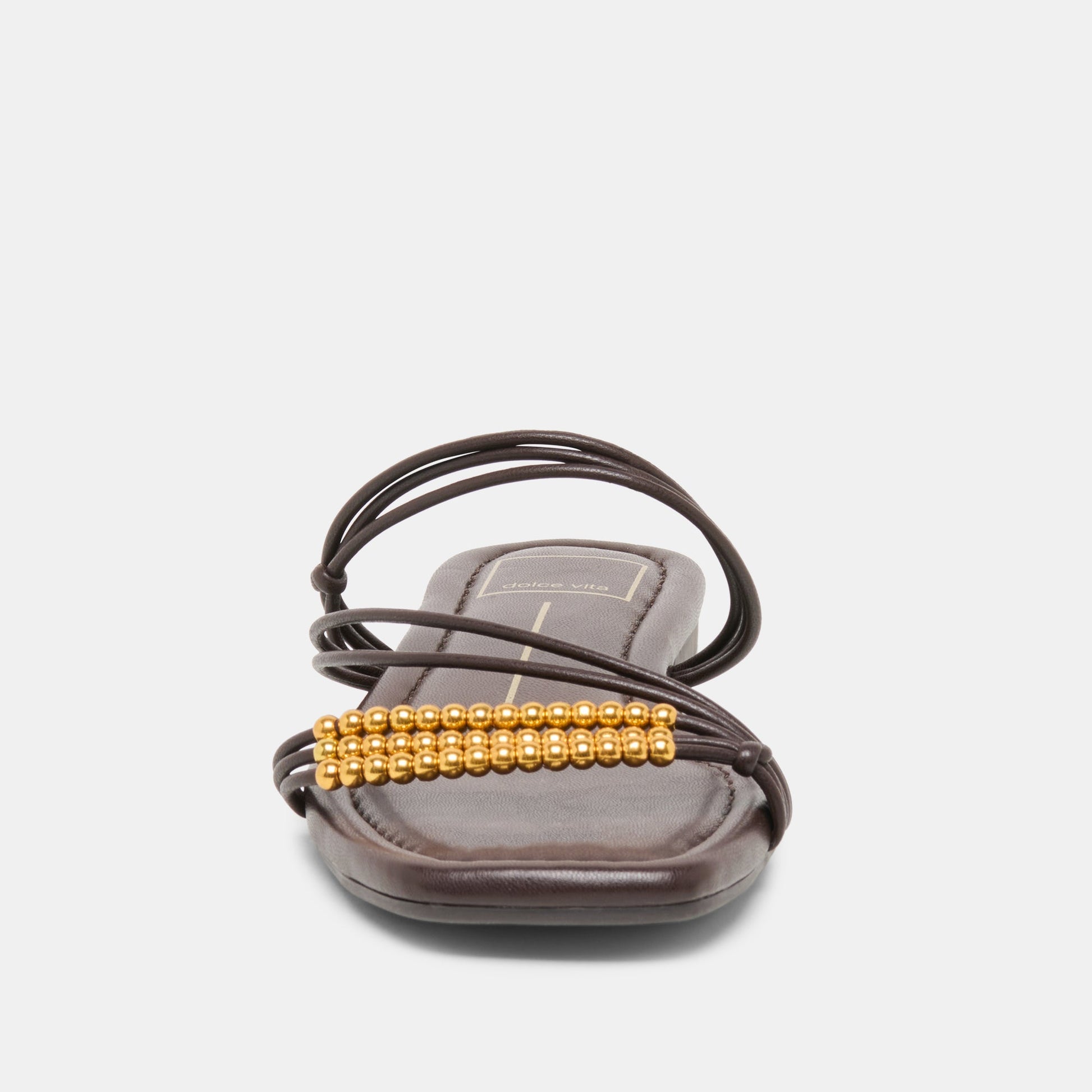 Dolce Vita LYNDEE BEAD Espresso Stella Strappy Open-Toe Sandals