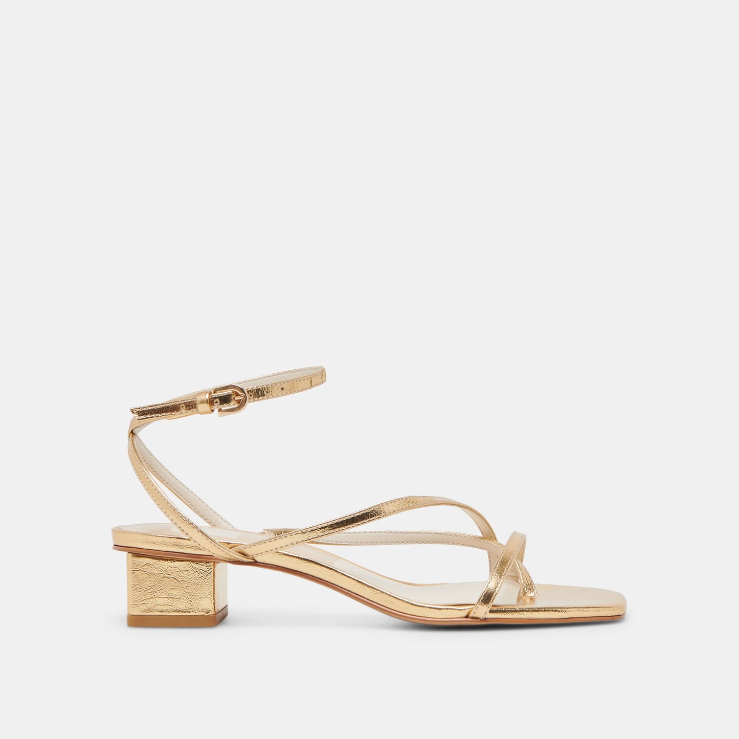 Dolce Vita Karlos Wide Gold Metallic Stella Sandals