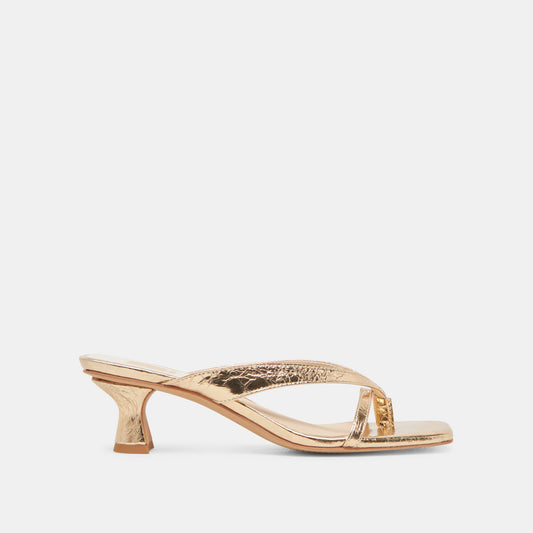 Dolce Vita BREVEL HEELS GOLD DISTRESSED LEATHER
 – Dolce Vita