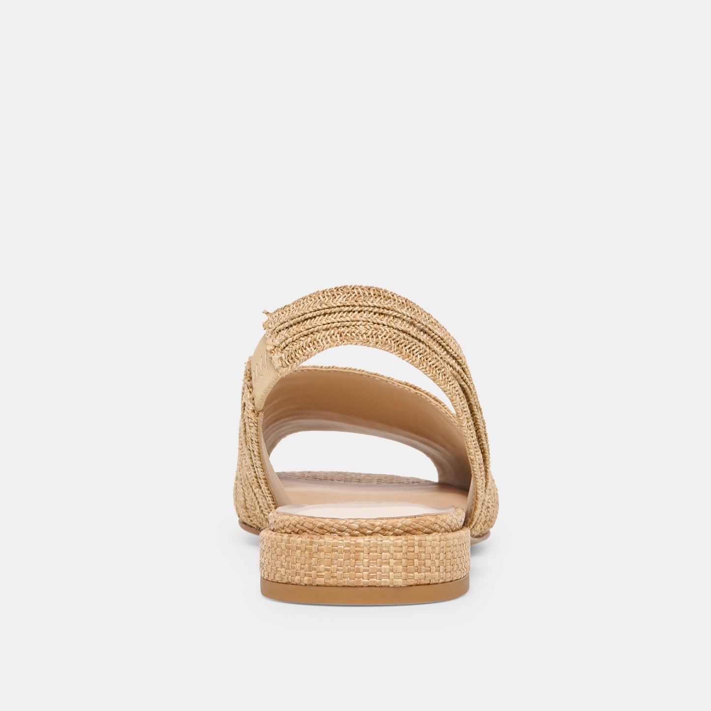 Dolce Vita MARZY Natural Raffia Slingback Peep-Toe Sandals