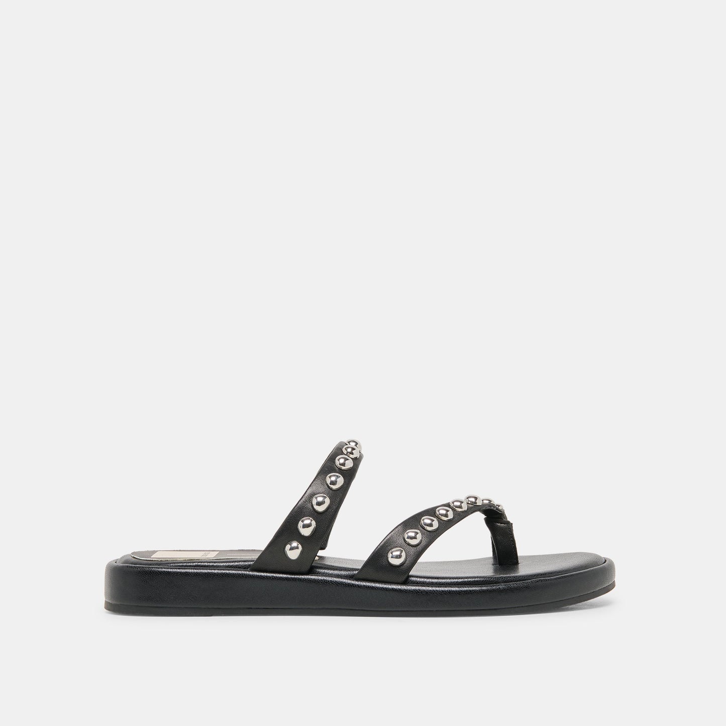 Dolce Vita Amary Stud Black Leather Sandals