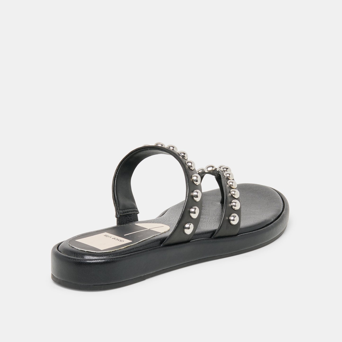 Dolce Vita Amary Stud Black Leather Sandals