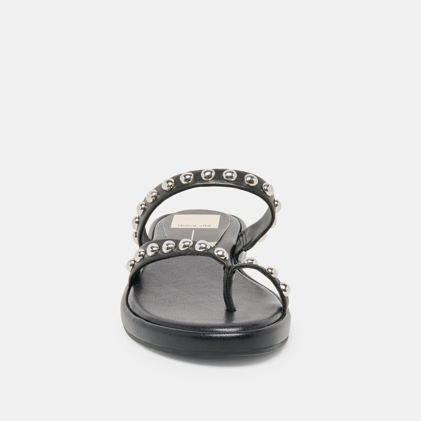 Dolce Vita Amary Stud Black Leather Sandals