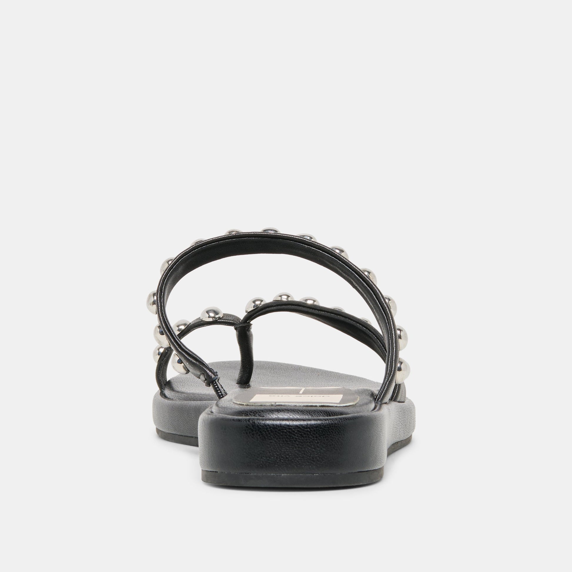 Dolce Vita Amary Stud Black Leather Sandals