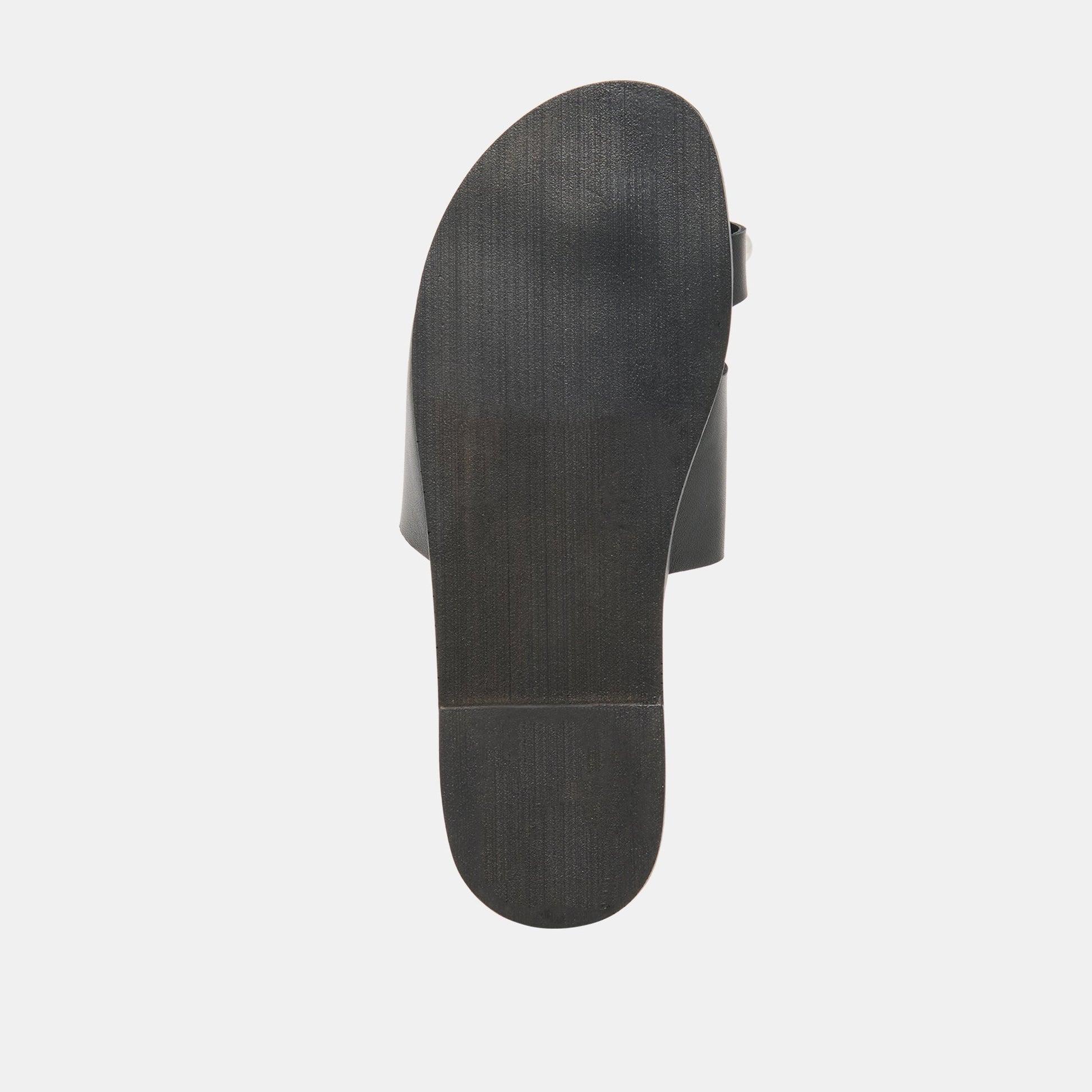 Dolce Vita MOXY Black Leather Metal Detail Open-Toe Sandals