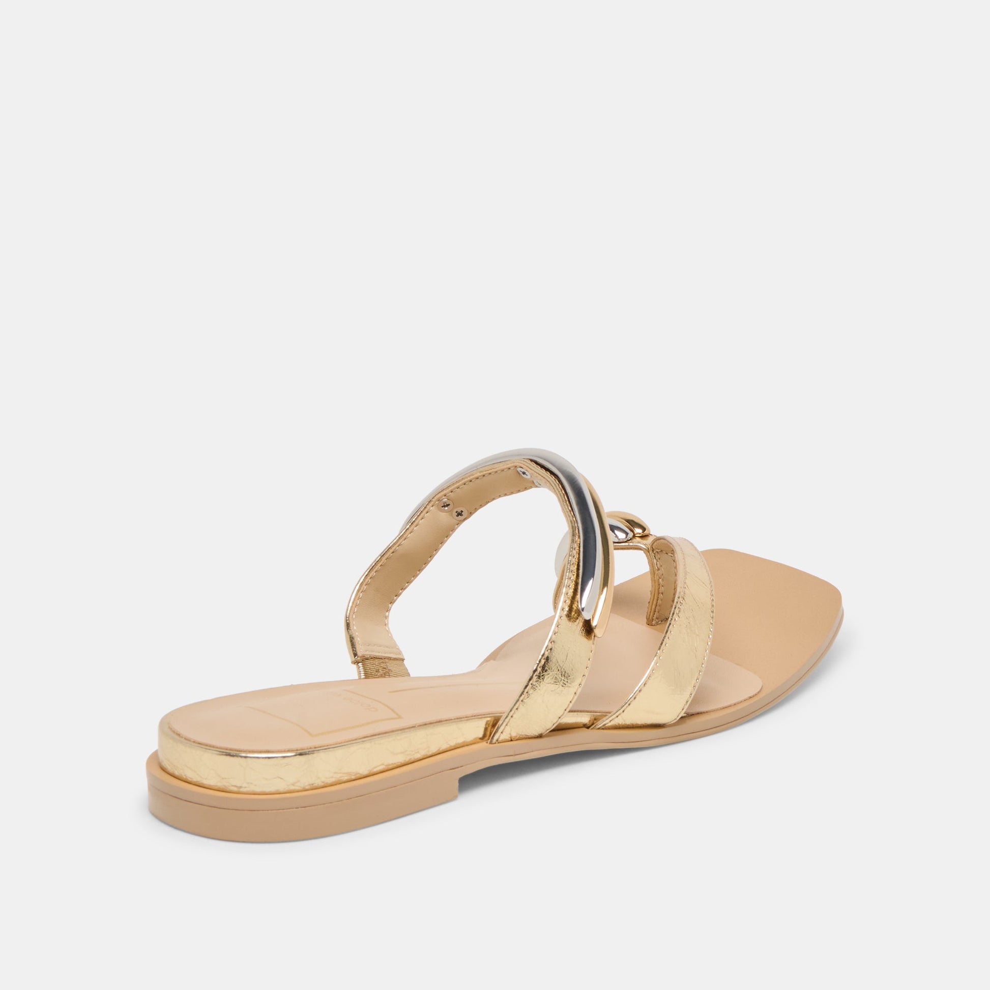 Dolce Vita Tarina Gold Leather Sandals