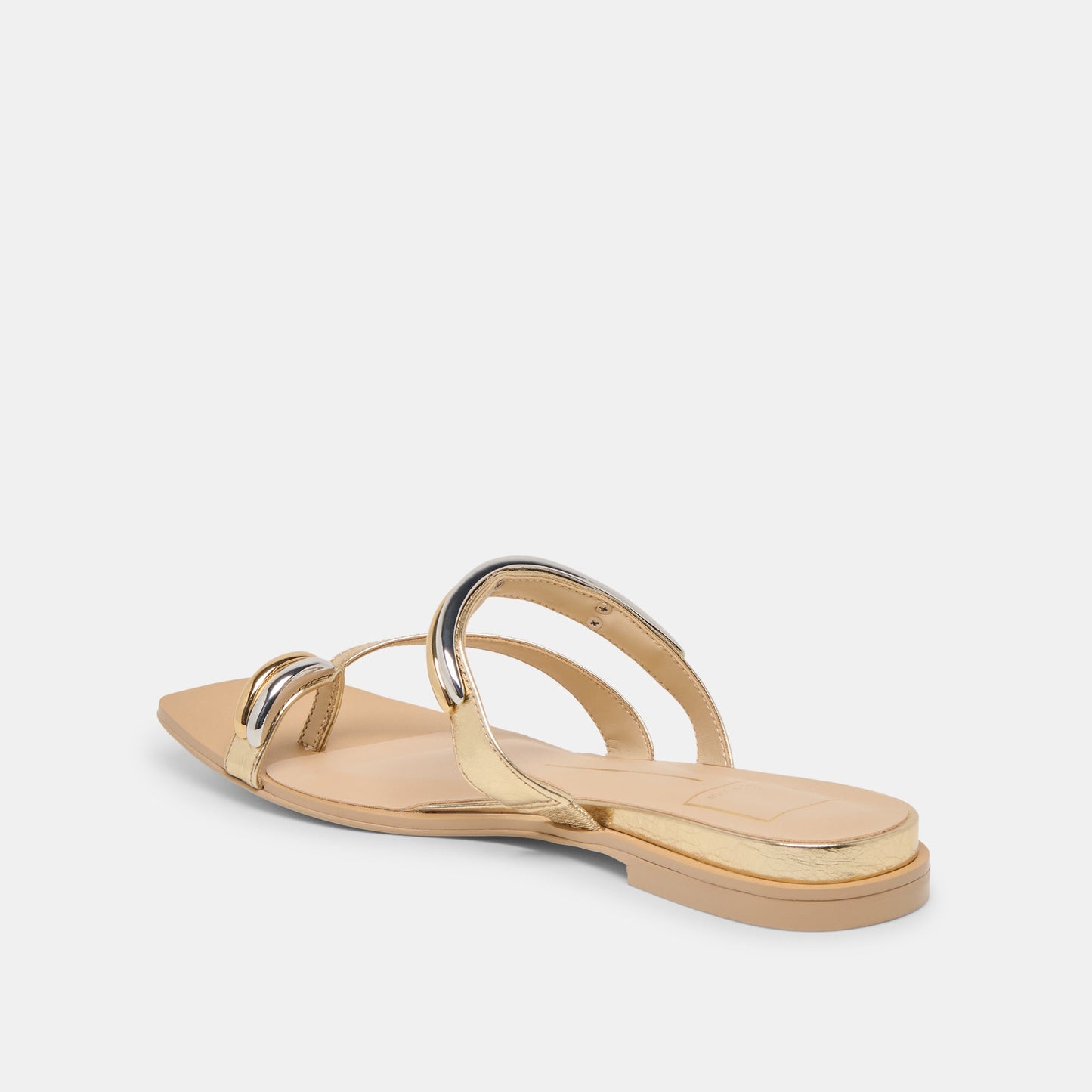 Dolce Vita Tarina Gold Leather Sandals