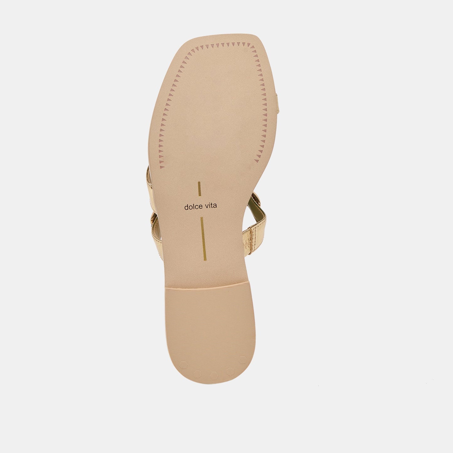 Dolce Vita Tarina Gold Leather Sandals