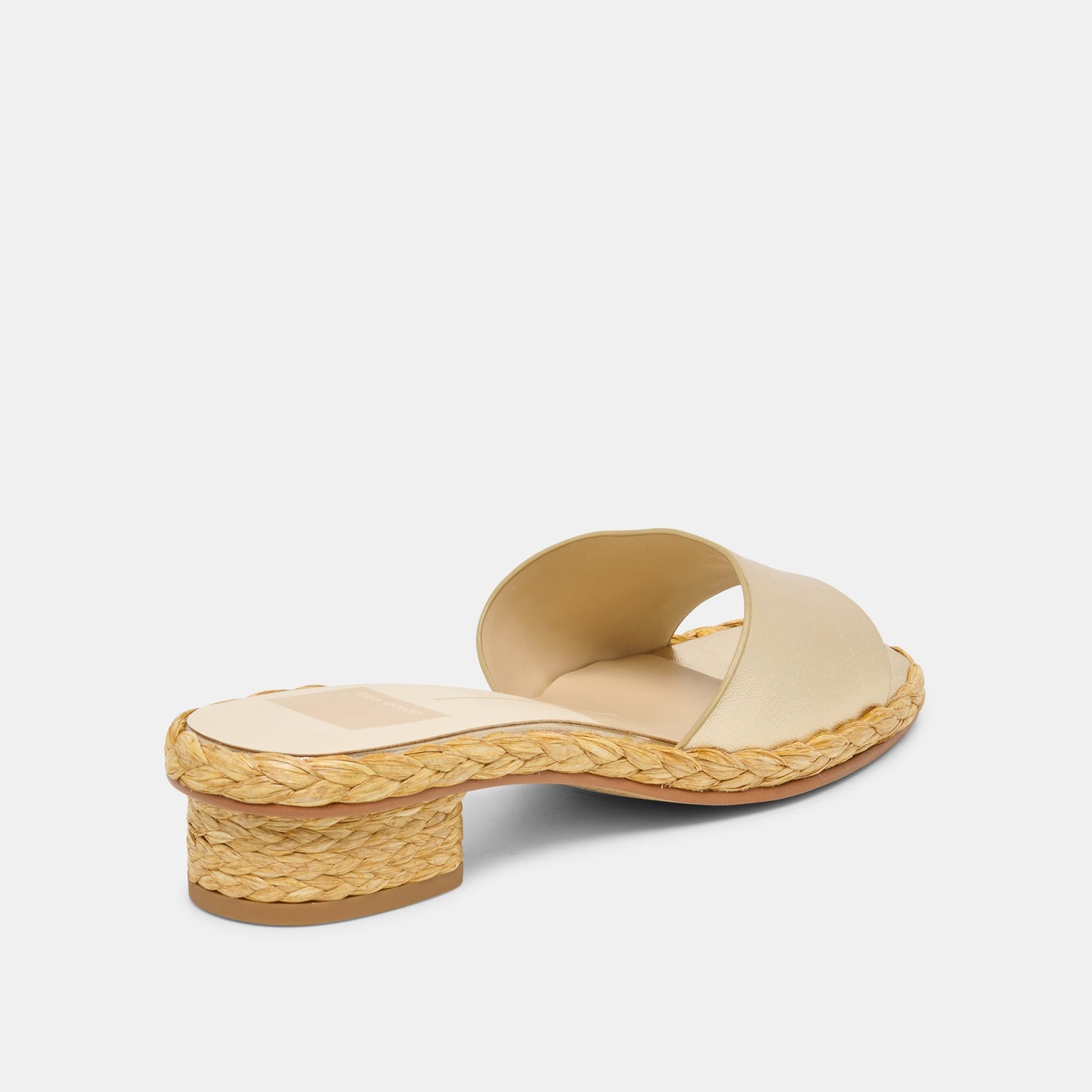 Dolce Vita Dixi Wide Platinum Leather Sandals