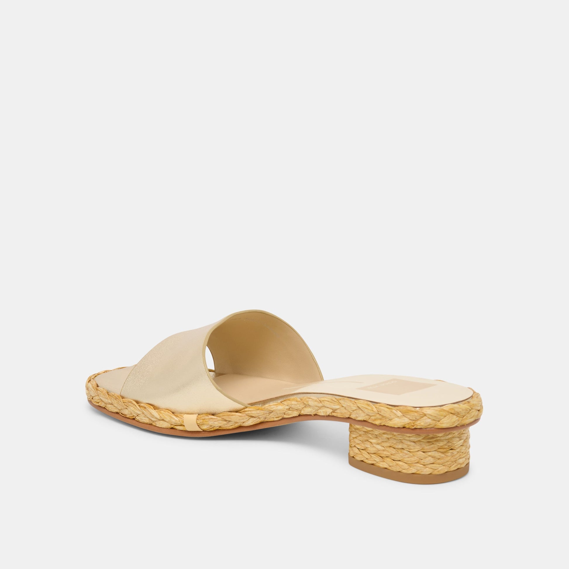 Dolce Vita Dixi Wide Platinum Leather Sandals