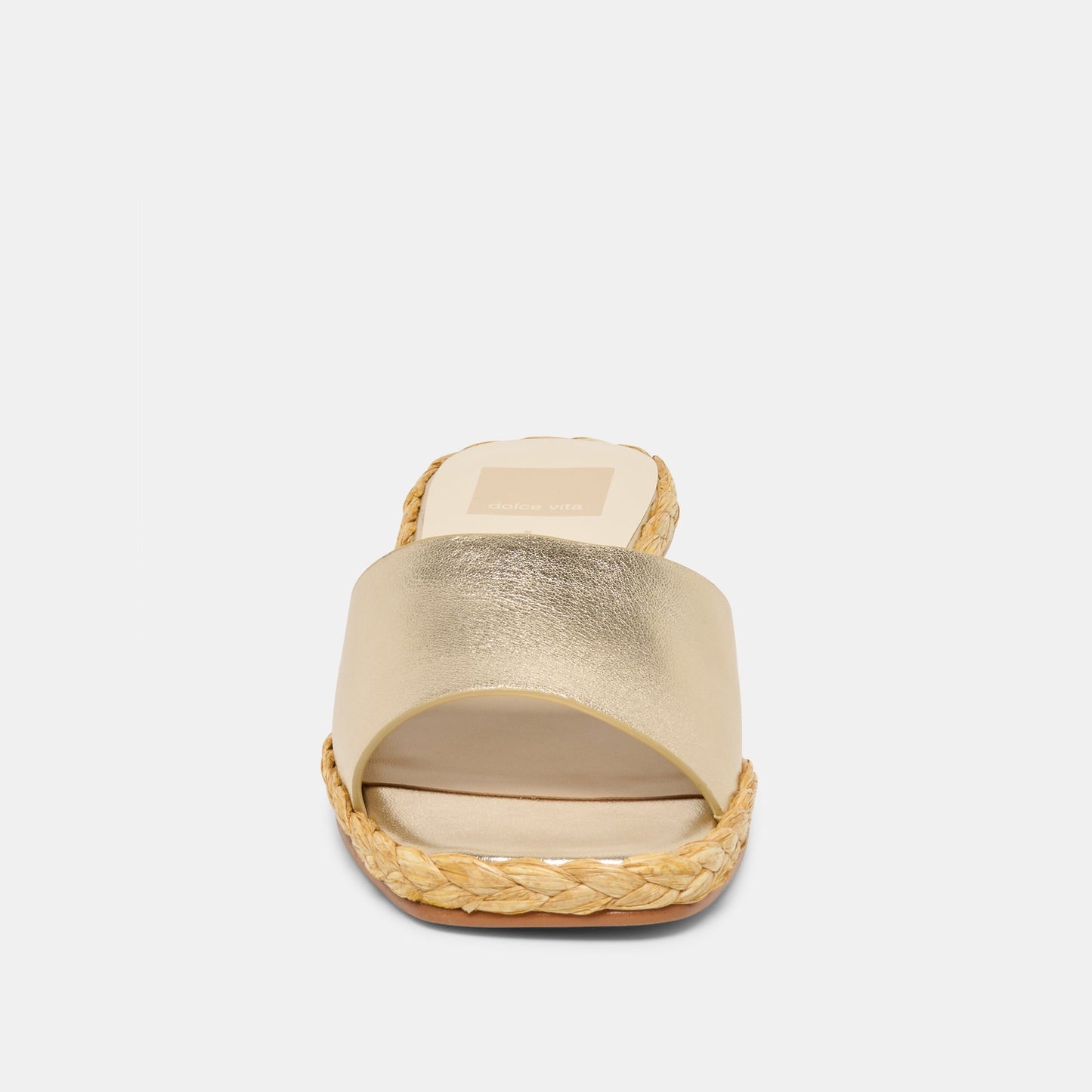Dolce Vita Dixi Wide Platinum Leather Sandals