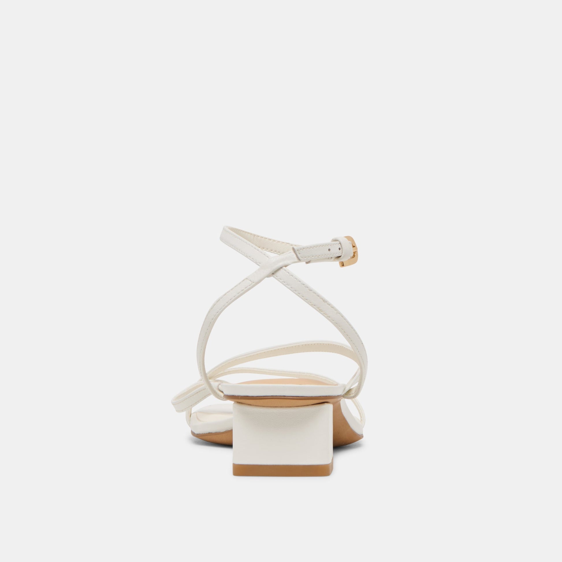 Dolce Vita Karlos Wide True White Leather Sandals