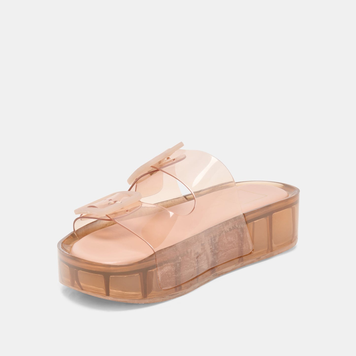 Dolce Vita JULIO X Mocha Vinyl Jelly Platform Sandals