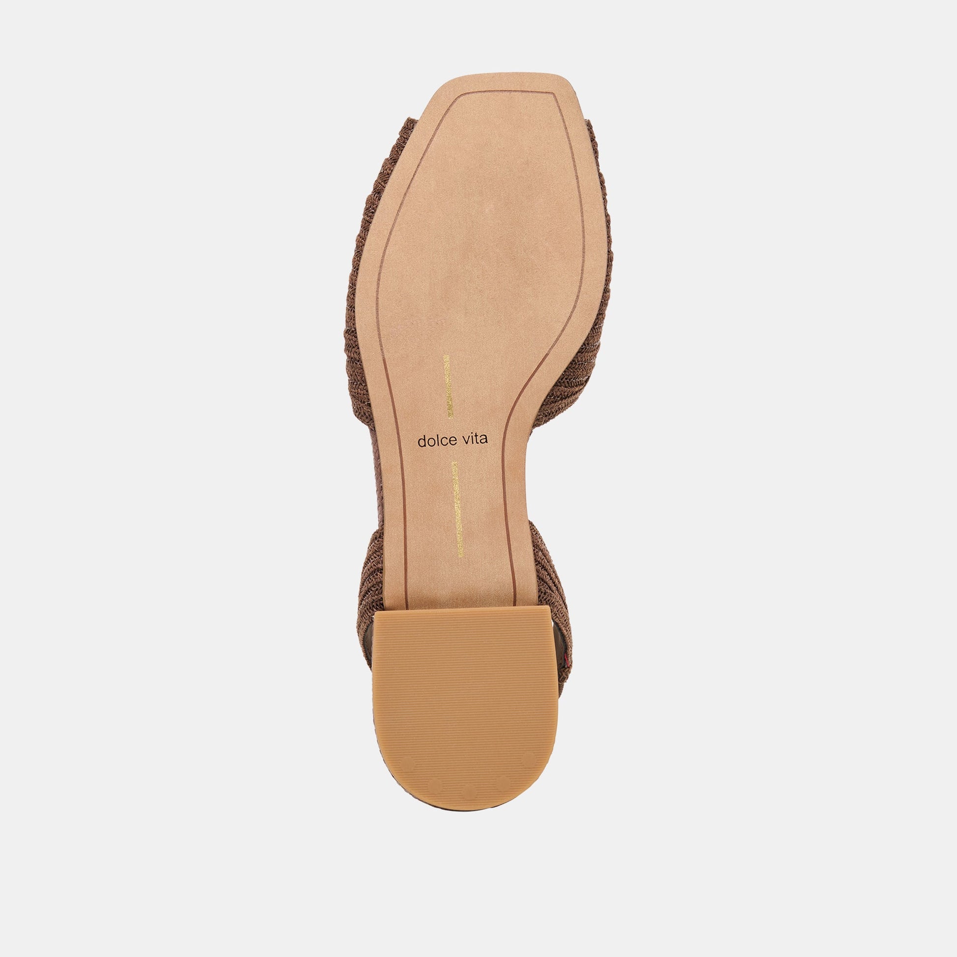 Dolce Vita MARZY Cocoa Raffia Slingback Peep-Toe Sandals