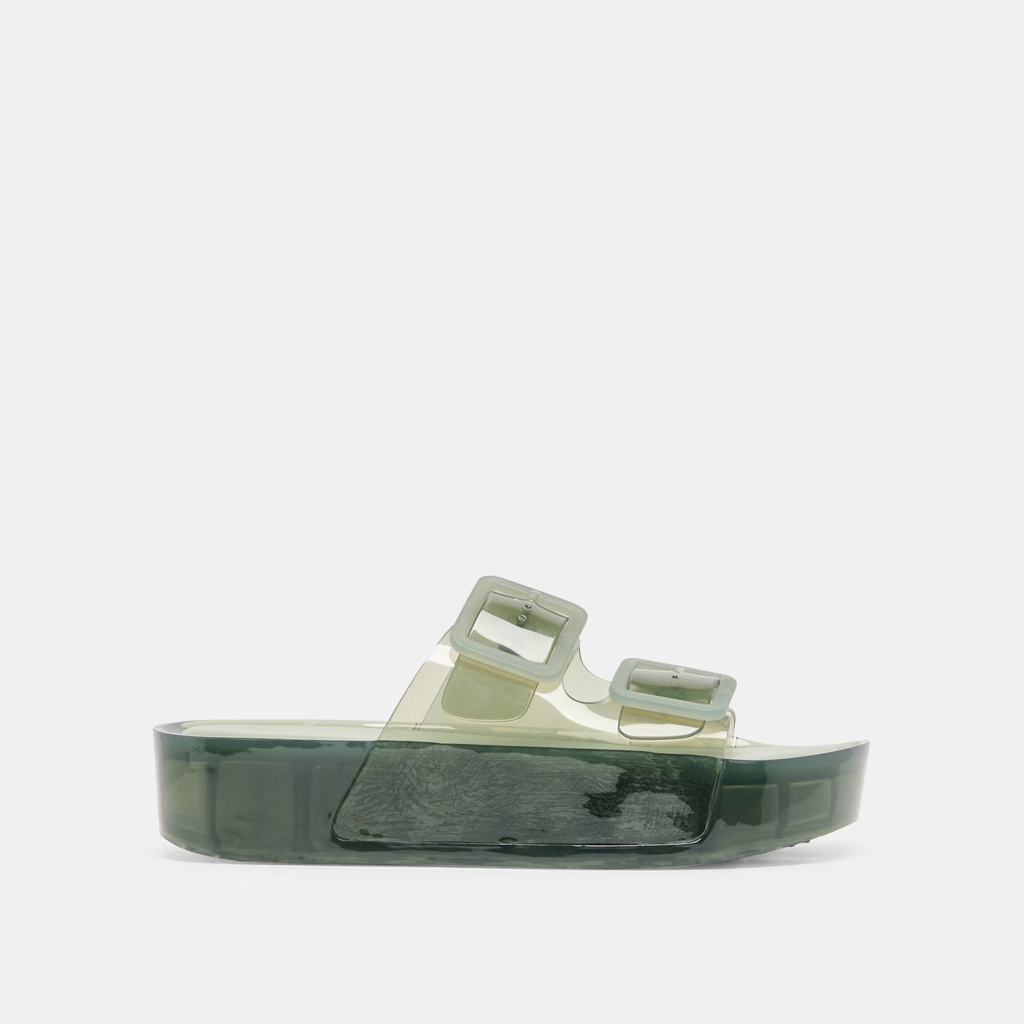 Dolce Vita JULIO X Olive Vinyl Jelly Platform Sandals