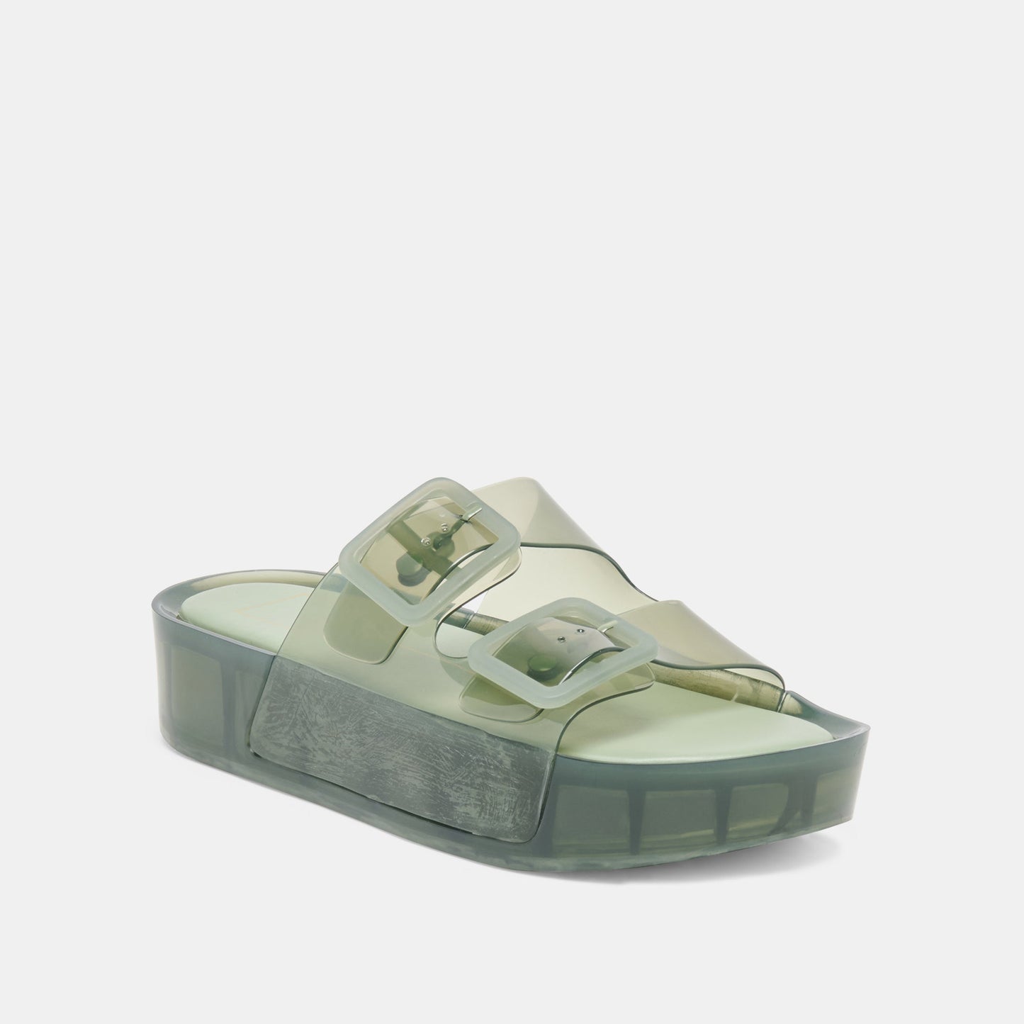 Dolce Vita JULIO X Olive Vinyl Jelly Platform Sandals