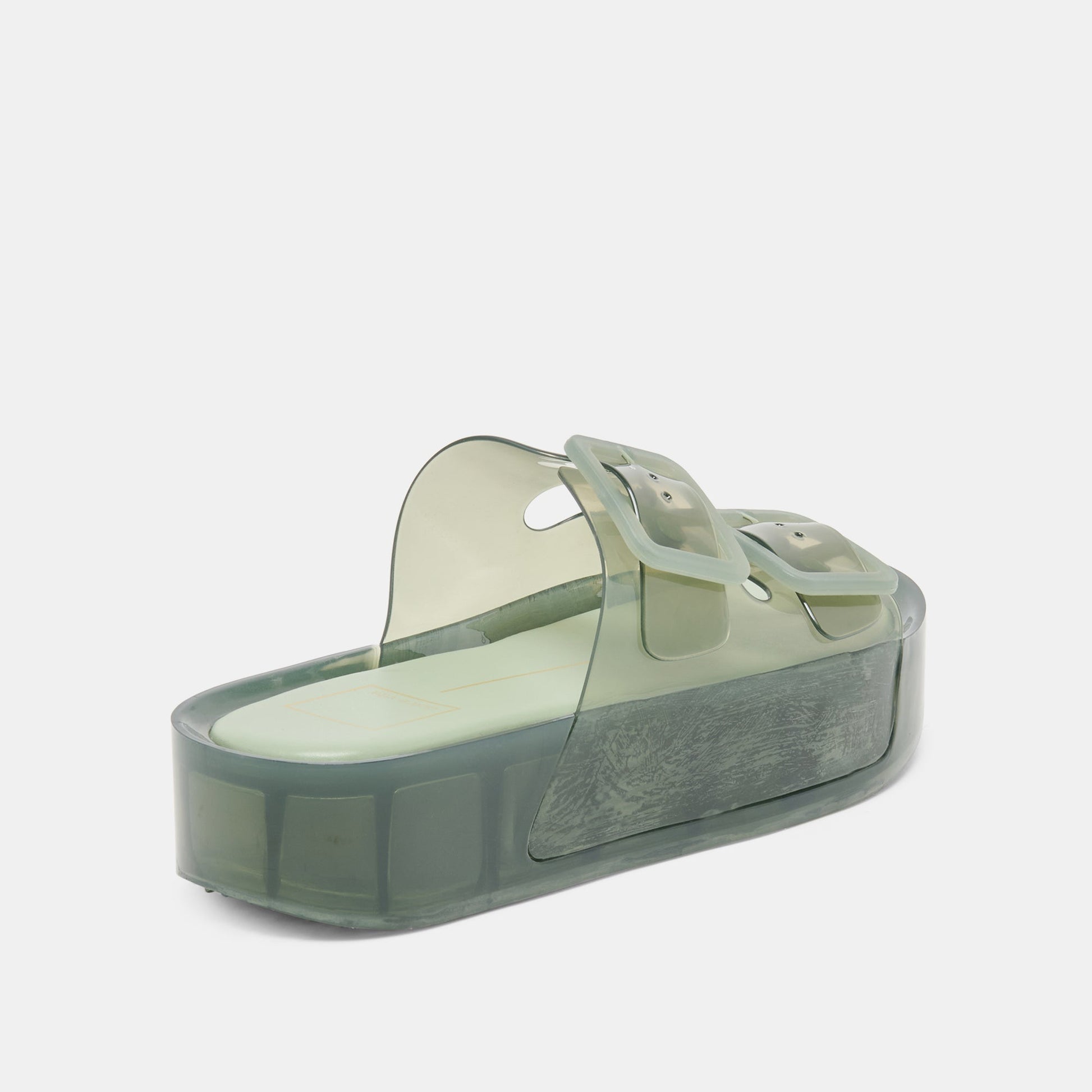 Dolce Vita JULIO X Olive Vinyl Jelly Platform Sandals
