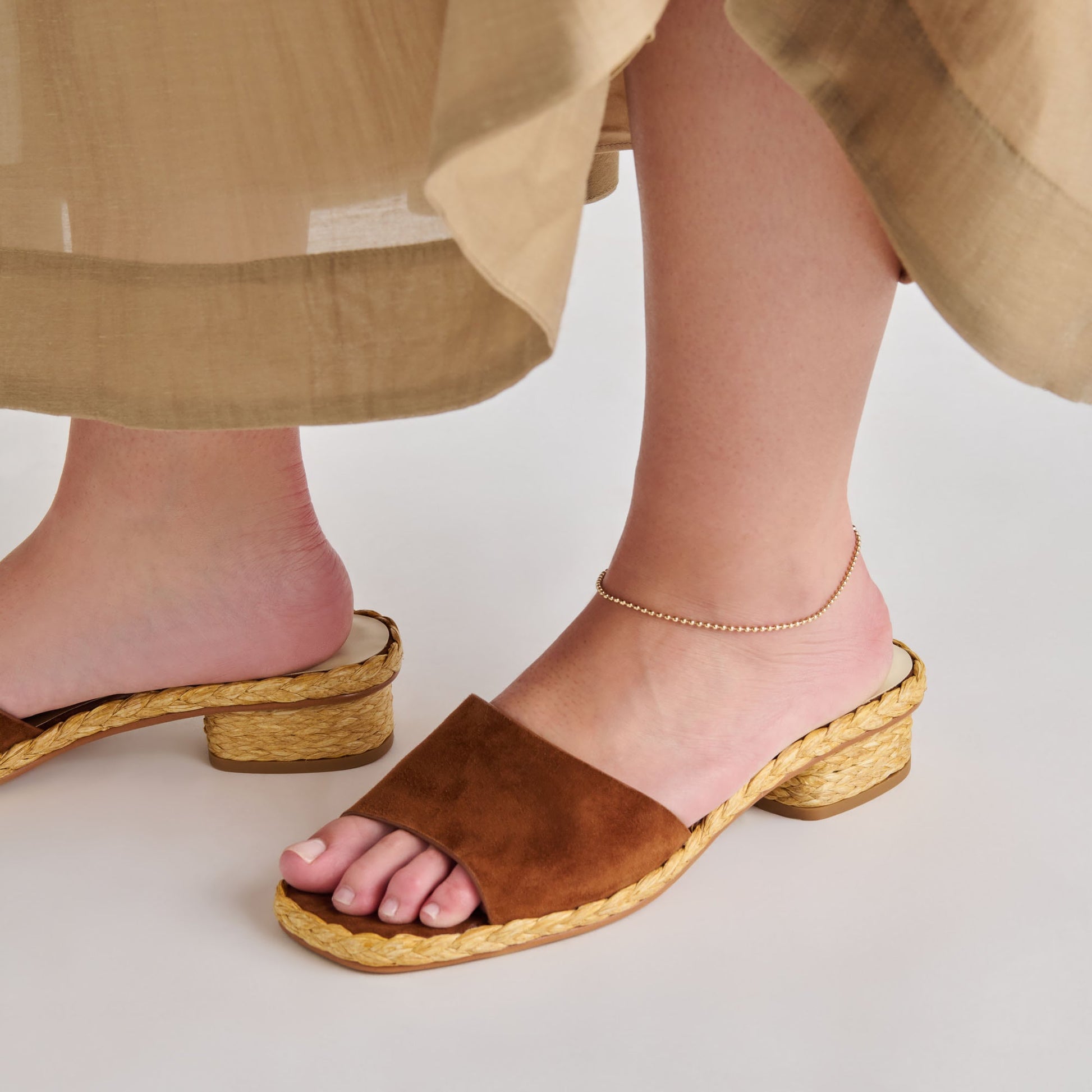 Dolce Vita Dixi Brown Suede Sandals