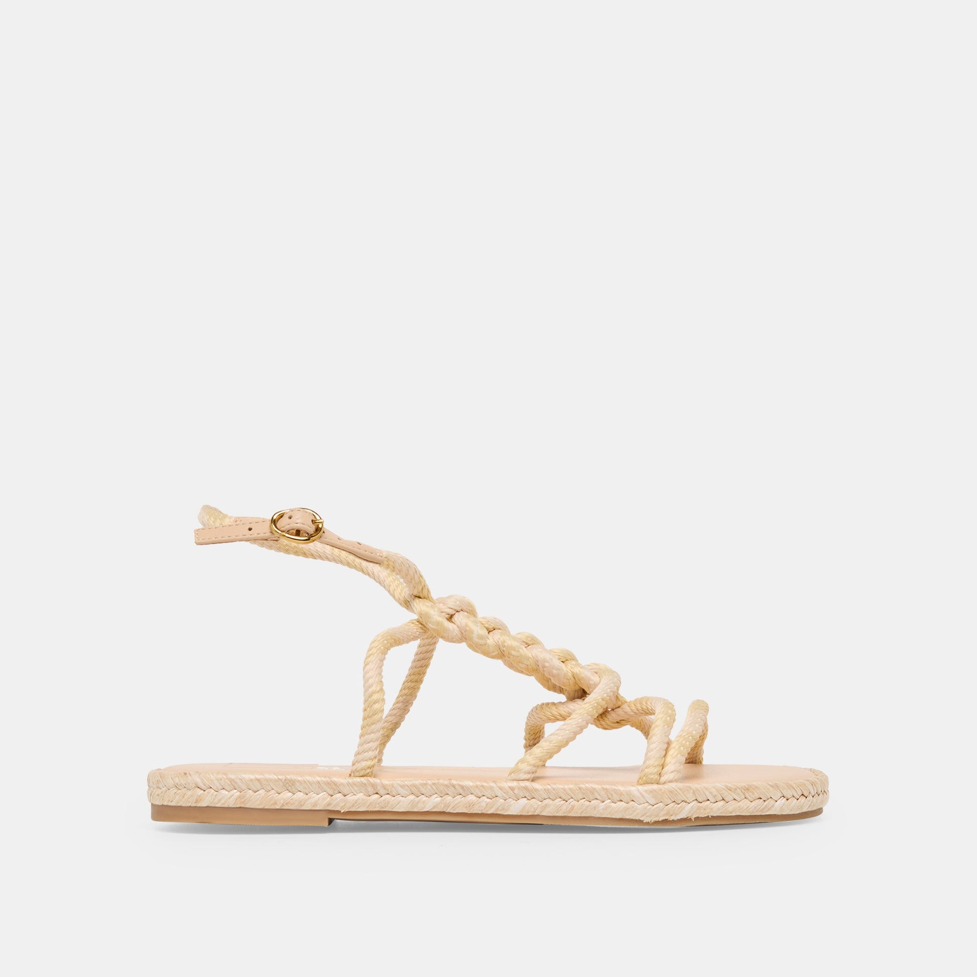 Dolce Vita ELYANA Natural Multi Rope Raffia Strappy Sandals