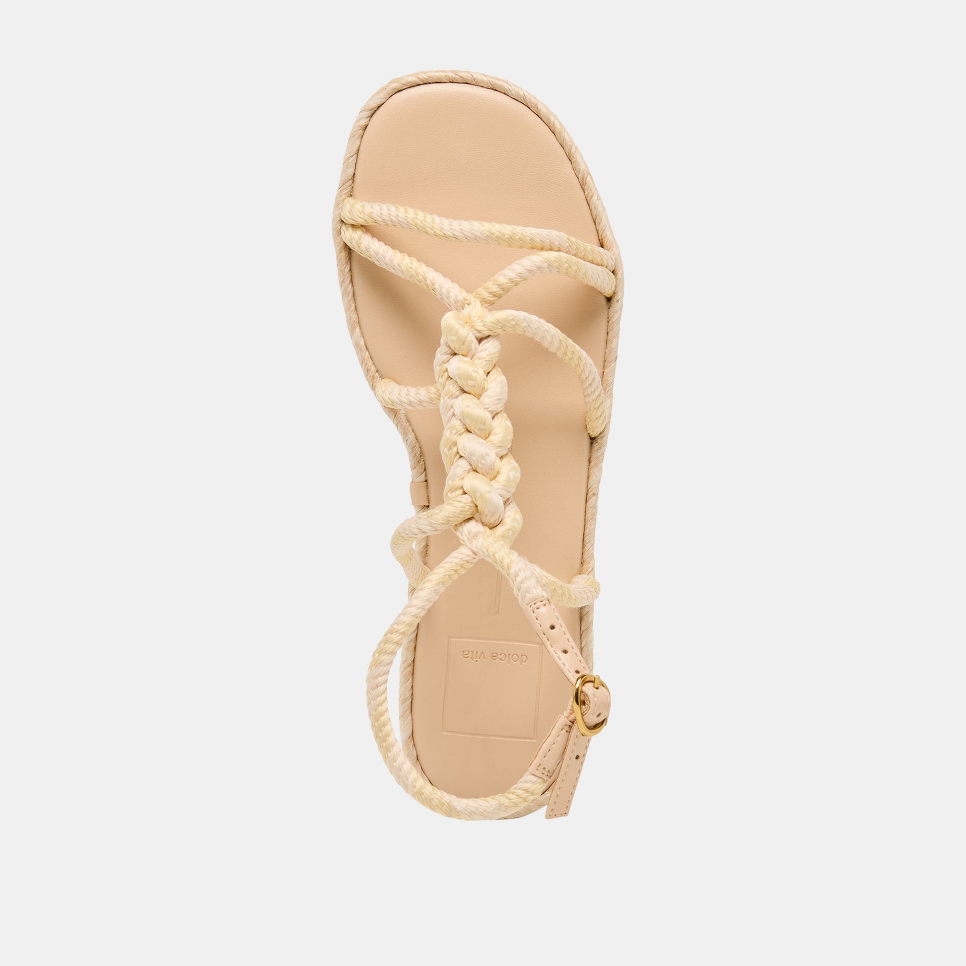 Dolce Vita ELYANA Natural Multi Rope Raffia Strappy Sandals