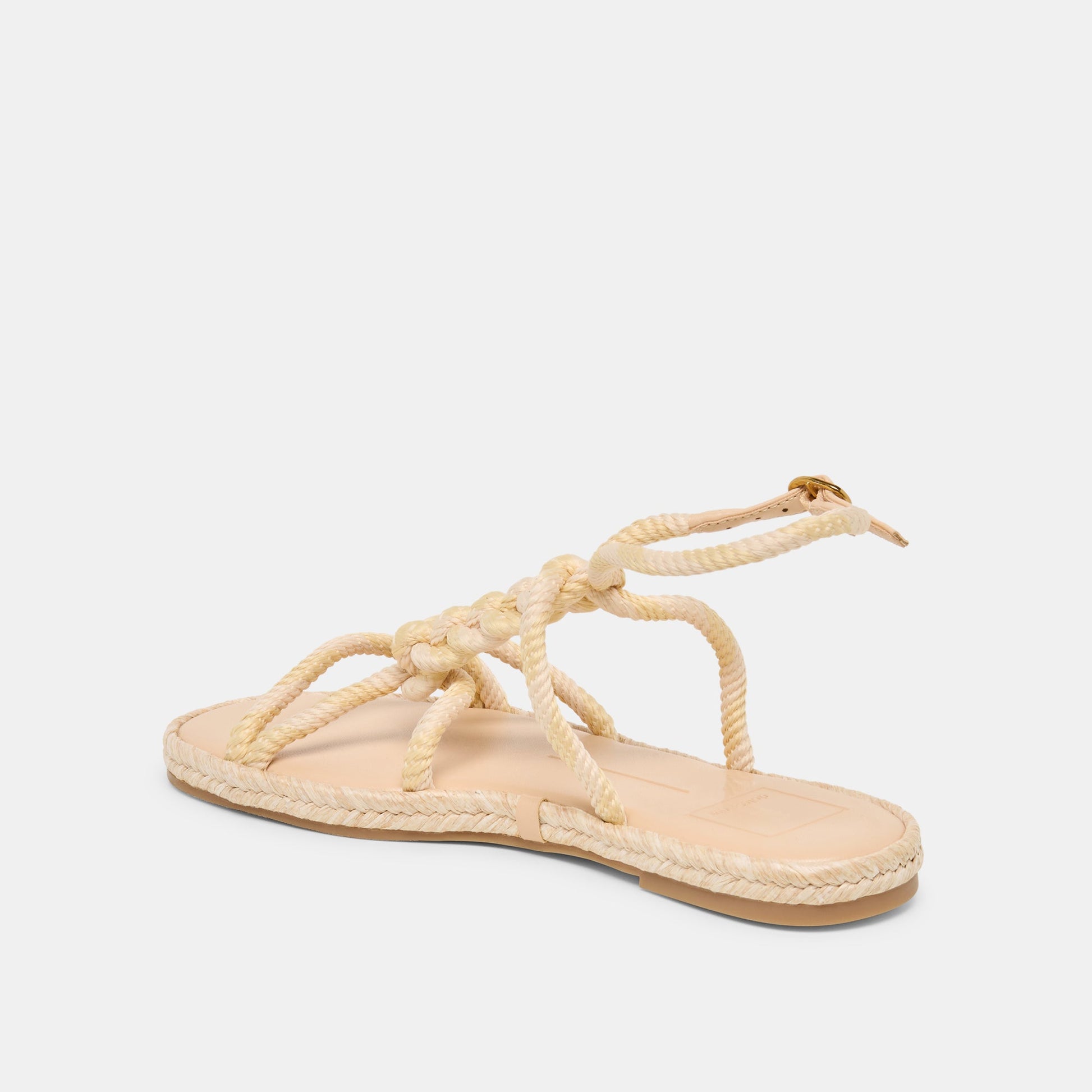 Dolce Vita ELYANA Natural Multi Rope Raffia Strappy Sandals