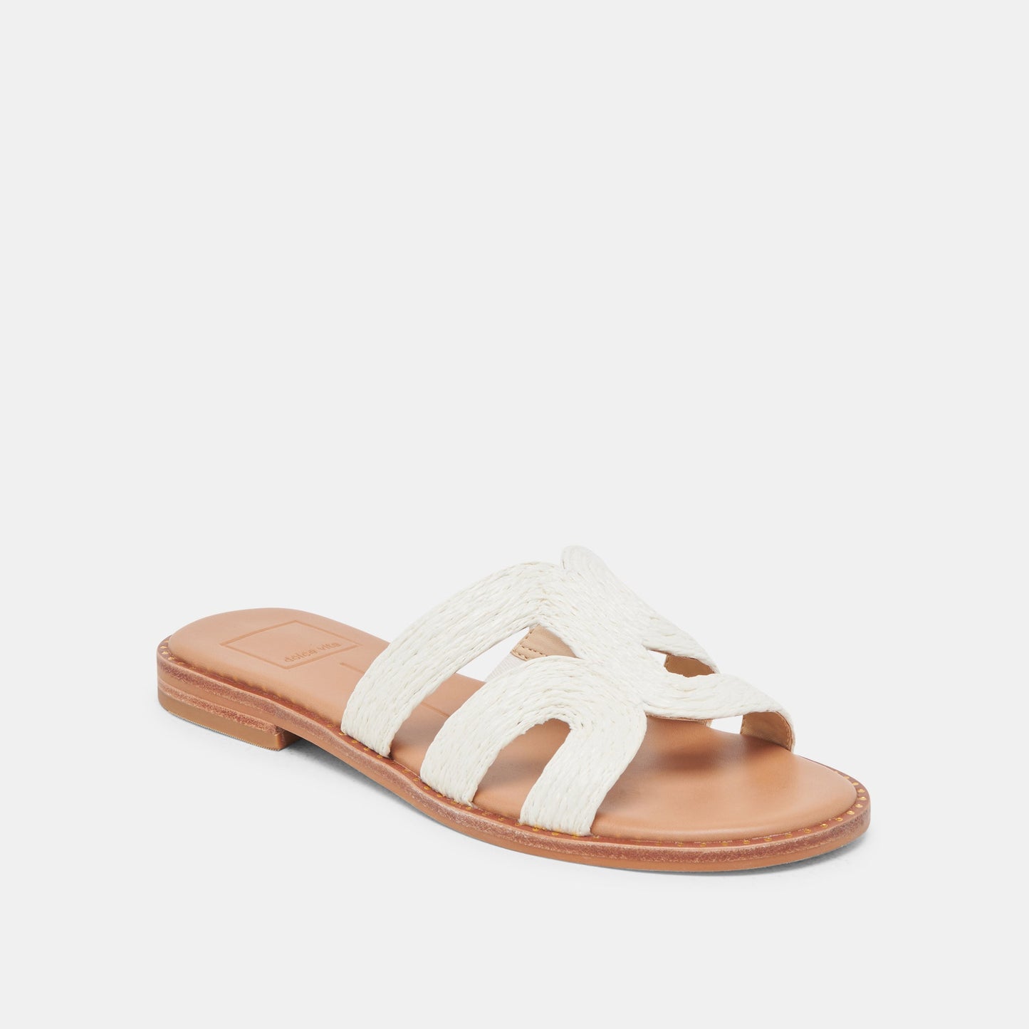 Dolce Vita EMON WIDE SANDALS WHITE RAFFIA
 – Dolce Vita